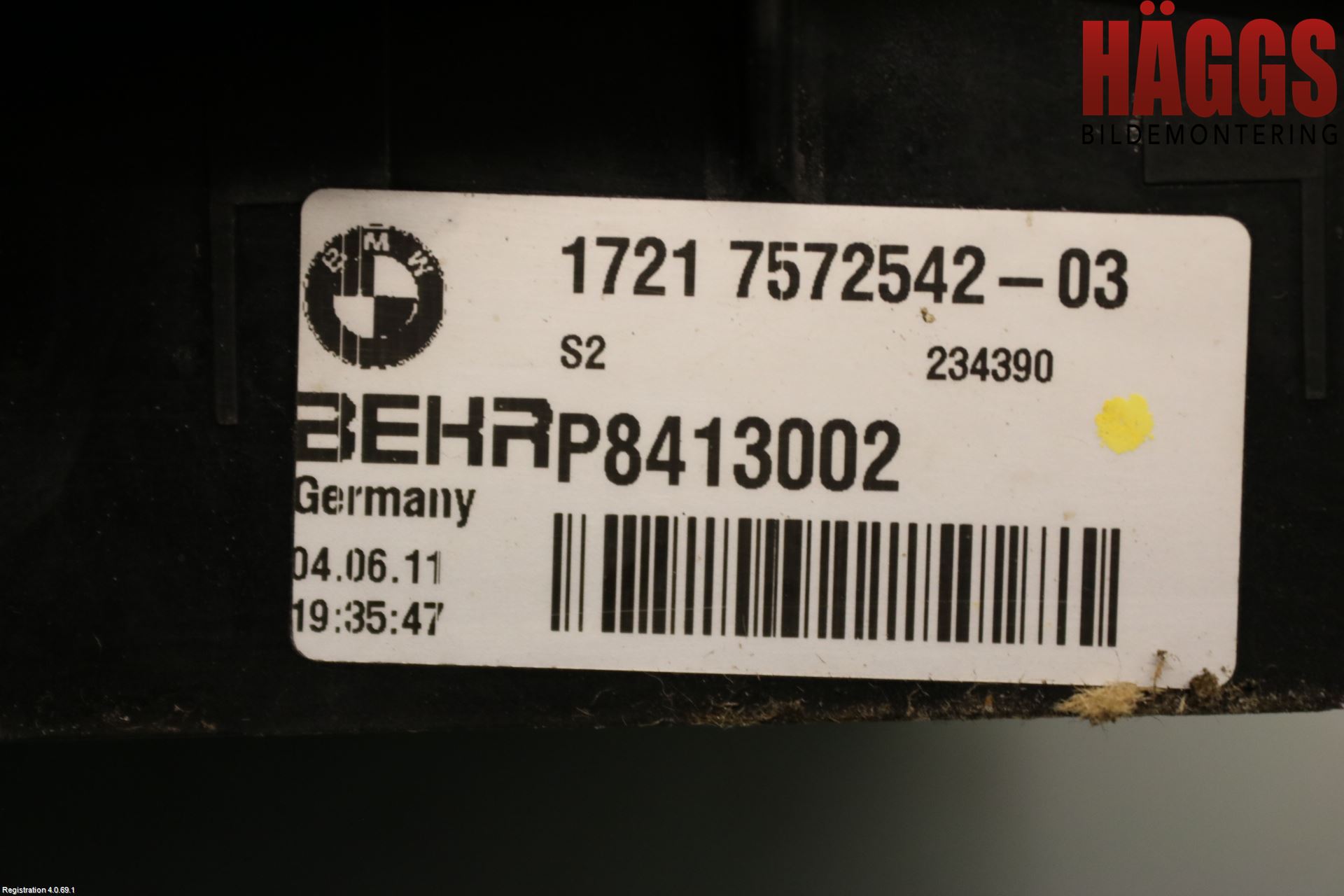 BMW 5 F10/F11/F18 09-17 Oljekylare Motor