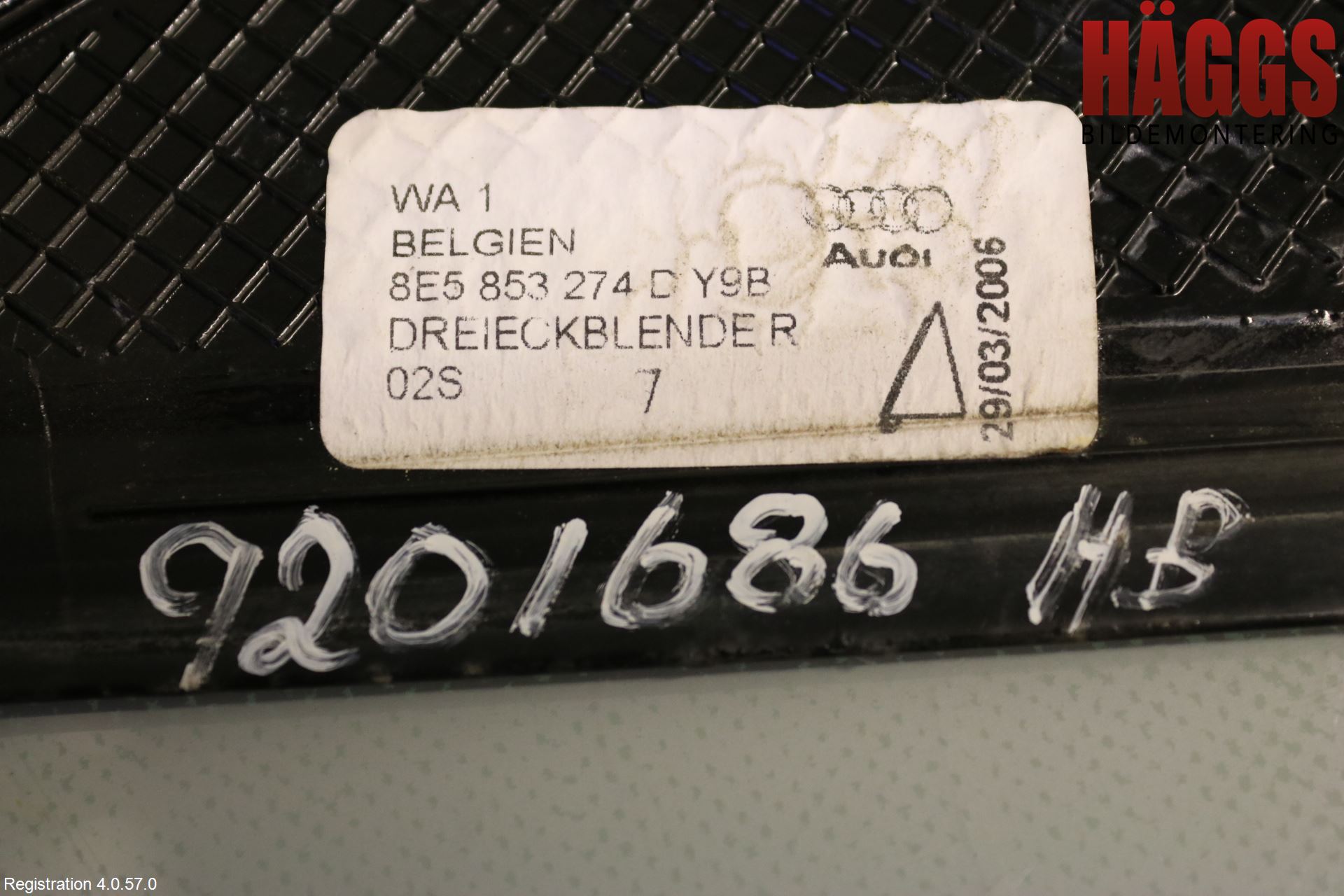 Audi A4/S4 05-07 Dörr Dekorlist Bak Hö