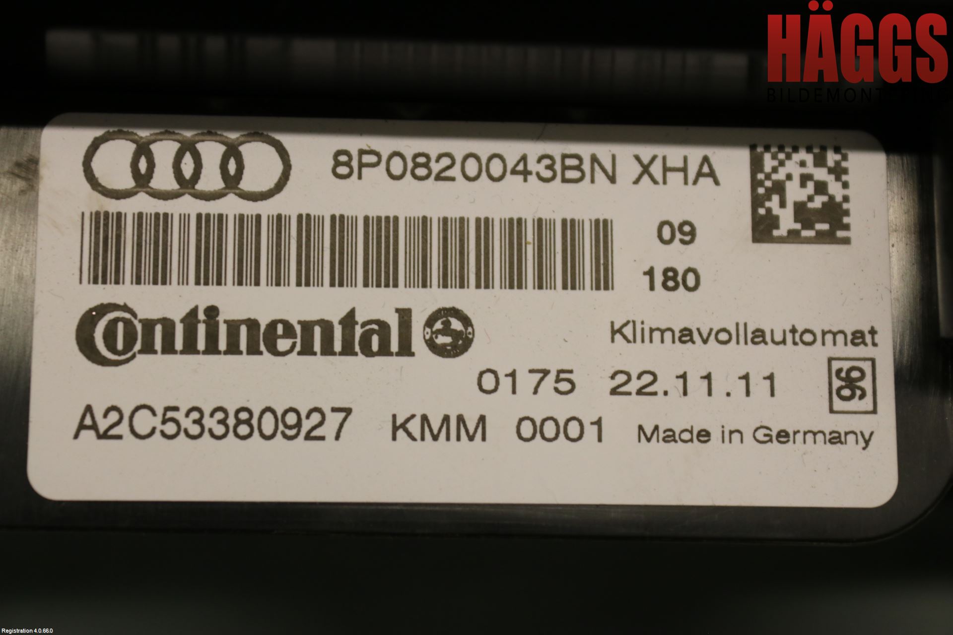 Audi A3/S3 05-13 Ac Styrenhet Ac Manöveren