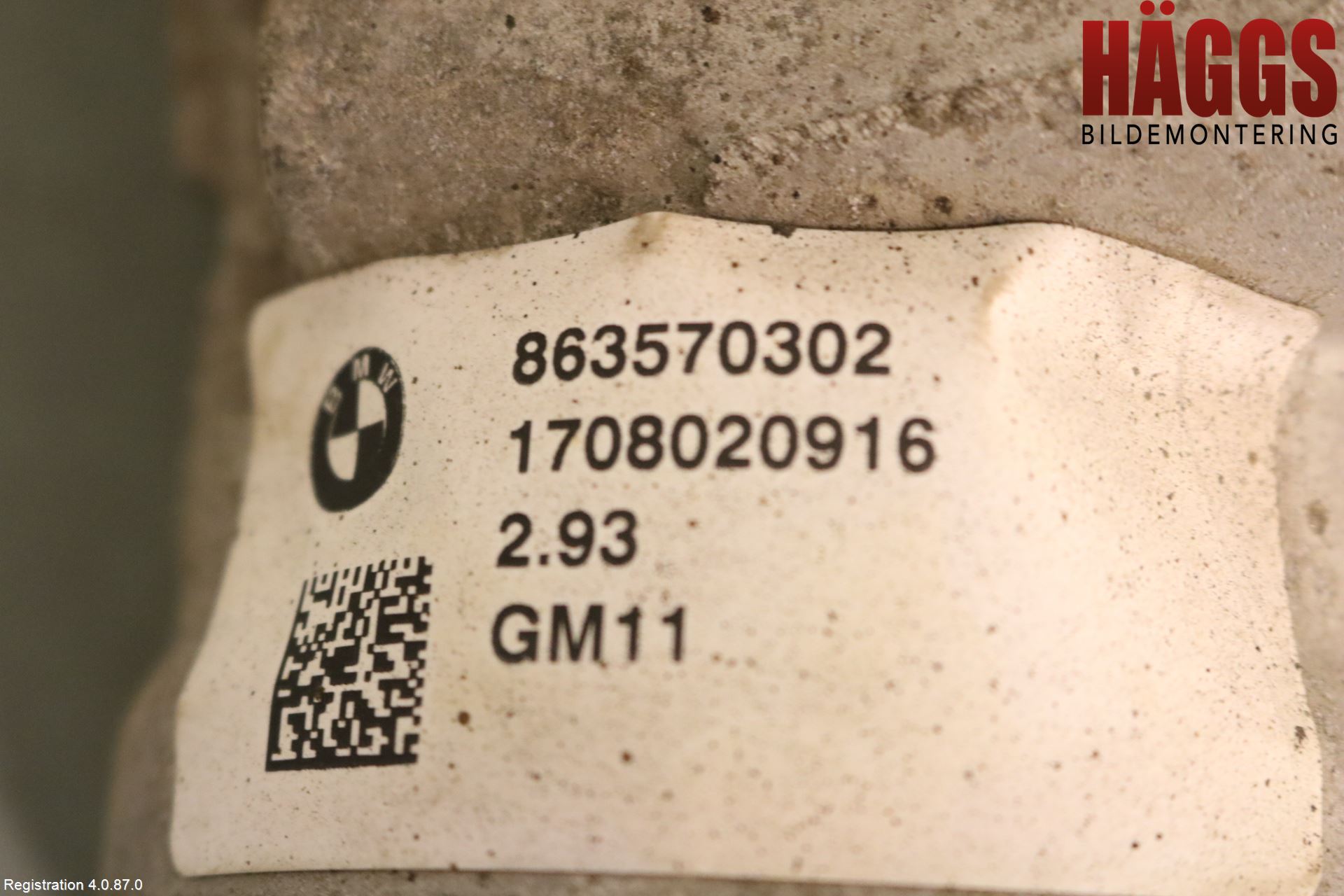 BMW 5 G30/G31/F90 17-23 Framvagn Diffrential