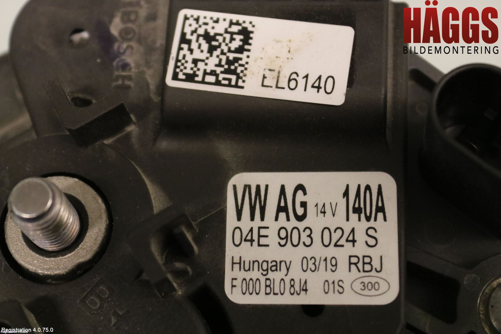 Volkswagen VW GOLF / E-GOLF VII 13-20 Generator