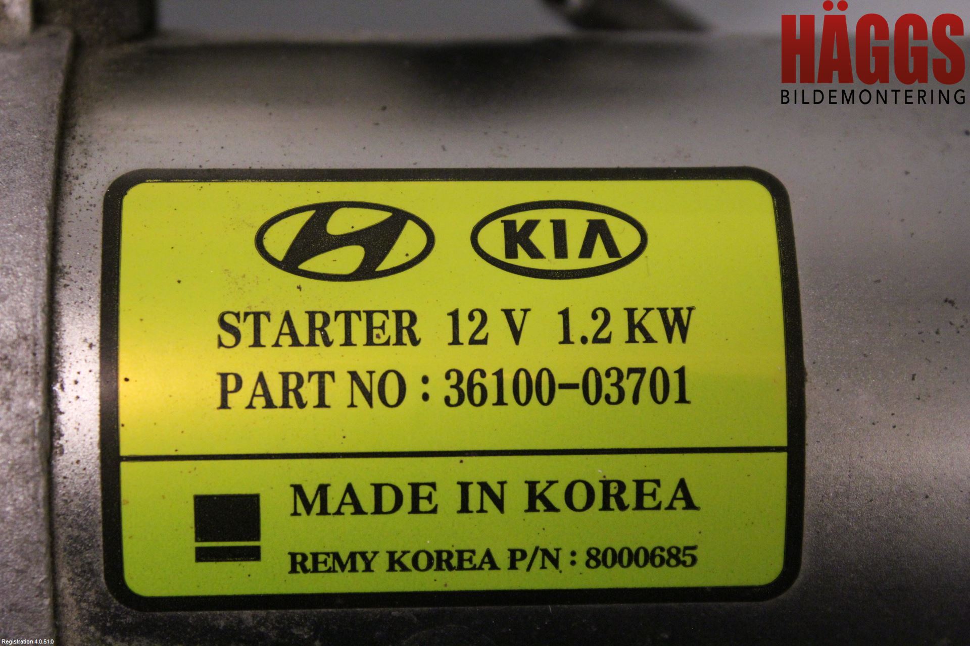 Kia STONIC 18->> Startmotor