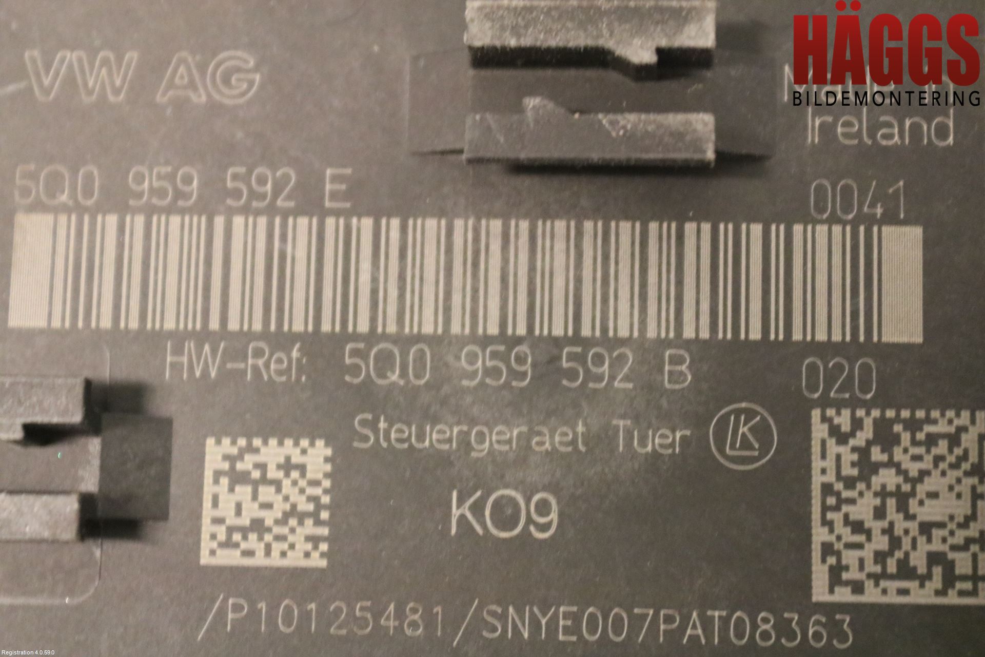 Volkswagen VW TOURAN 16- Styrenhet Dörr