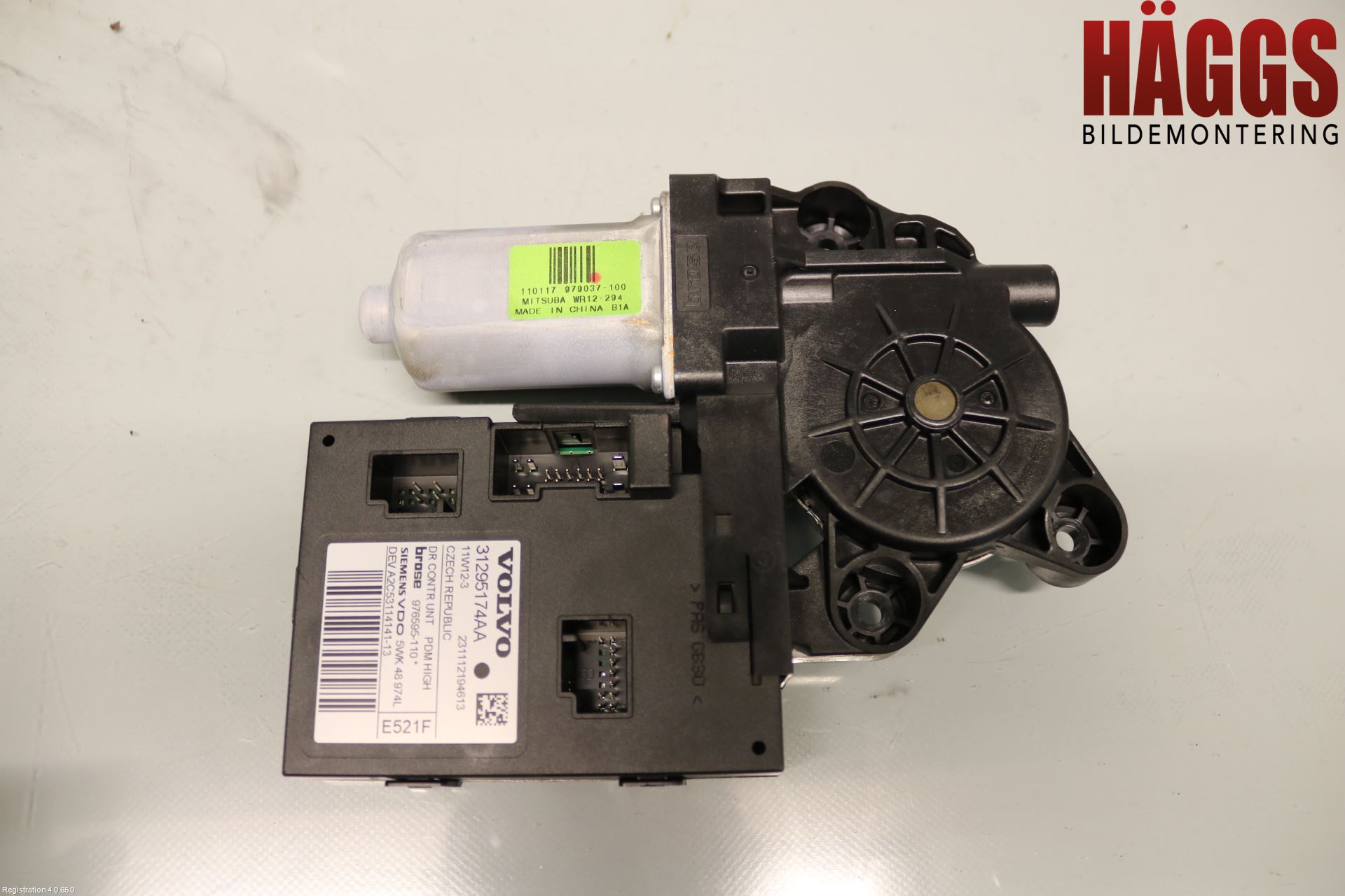 Volvo C30 10-13 Fönsterhissmotor