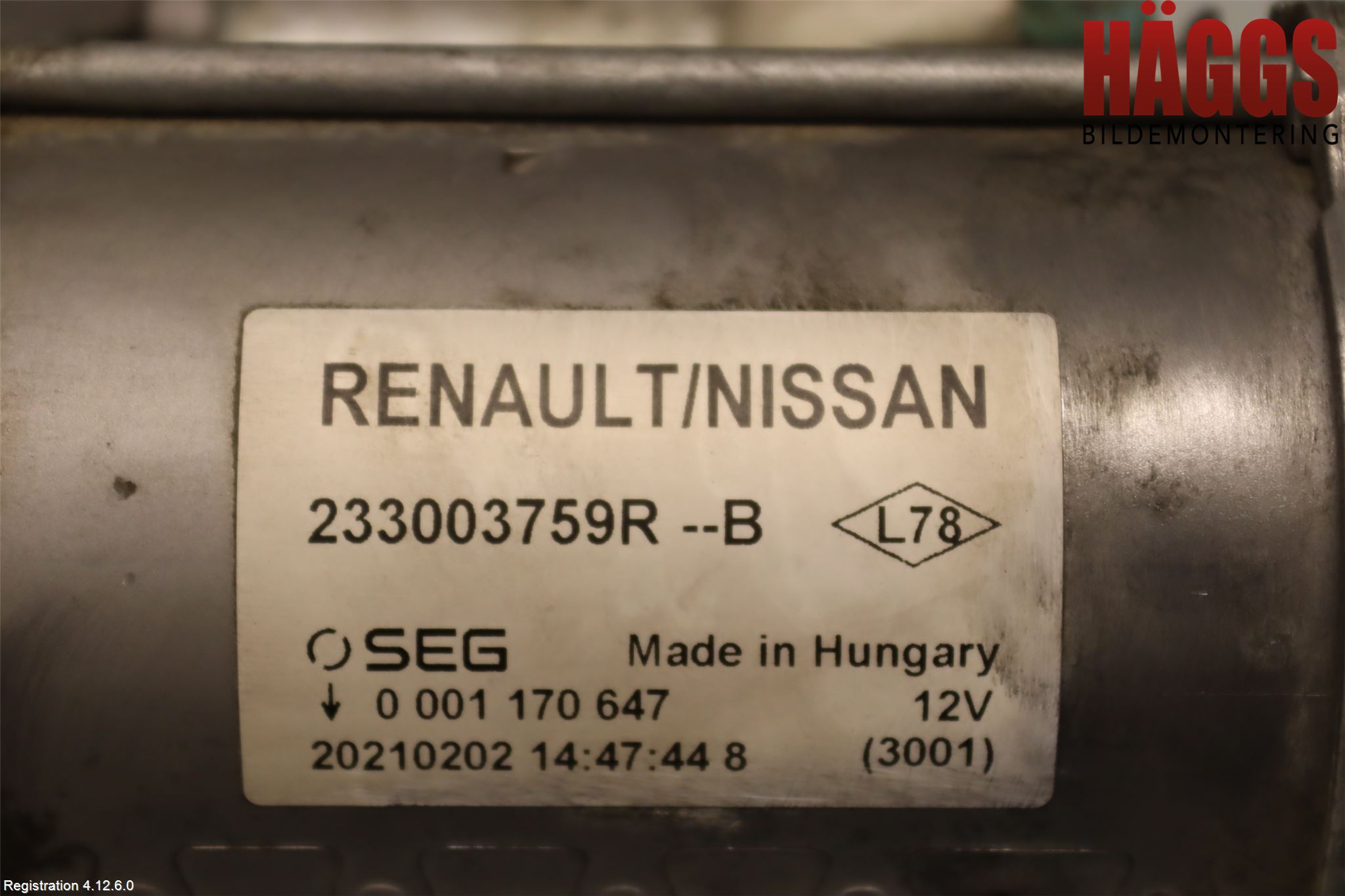 Nissan NV250 20-22 Startmotor Diesel