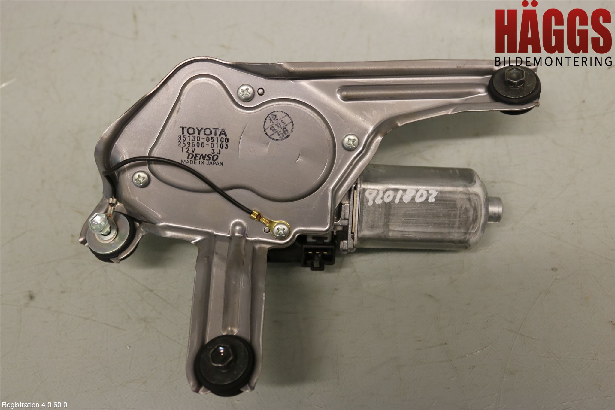 Toyota AVENSIS 07-08 Torkarmotor Baklucka