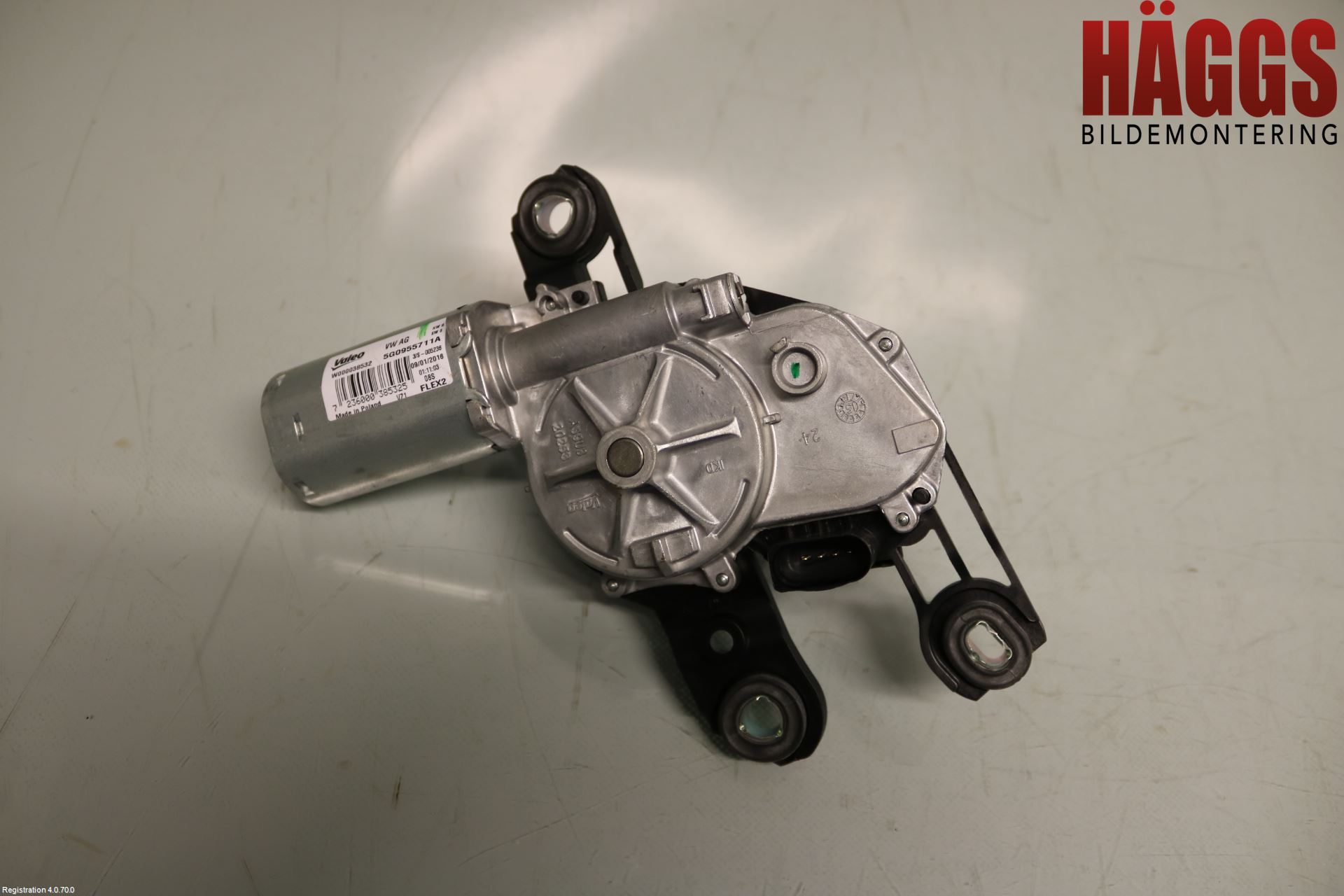 Volkswagen VW GOLF / E-GOLF VII 13-20 Torkarmotor Baklucka