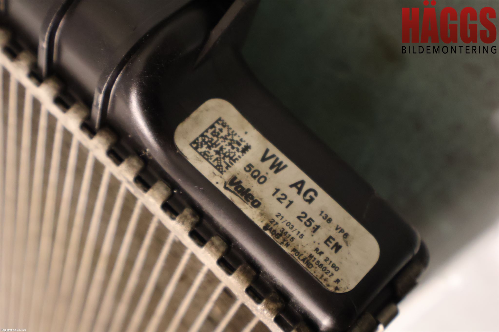Volkswagen VW PASSAT 15-19 Kylare Aut