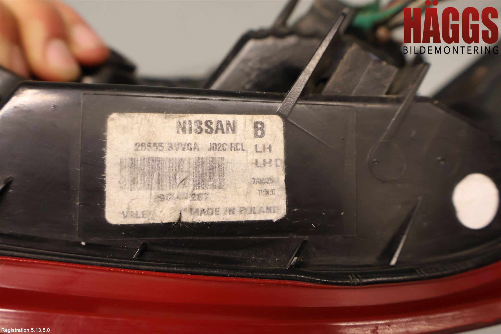 Nissan NOTE E12 14-20 Bakljus Vänster
