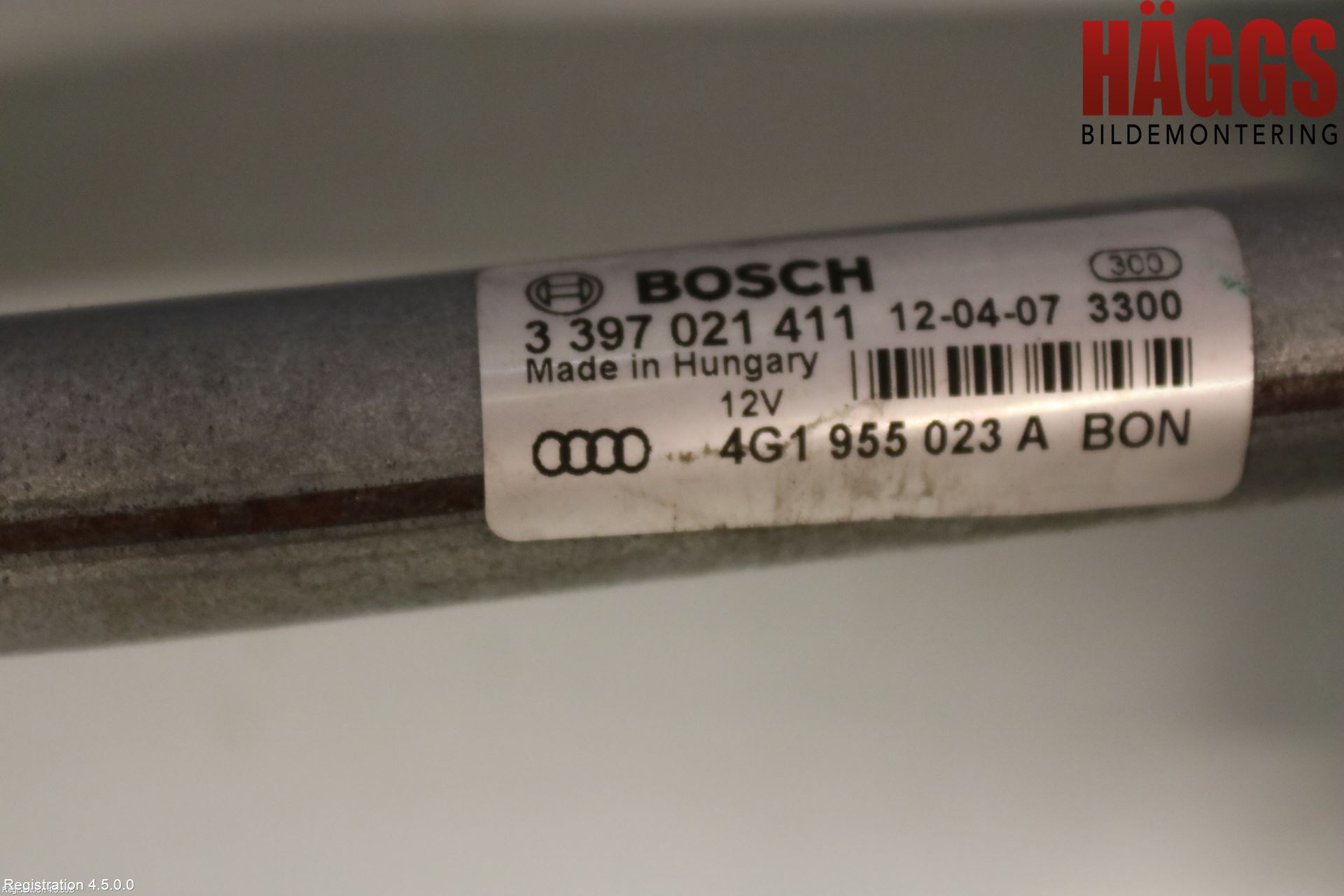 Audi A6/S6 4G 11-18 Torkarmotor Vindruta