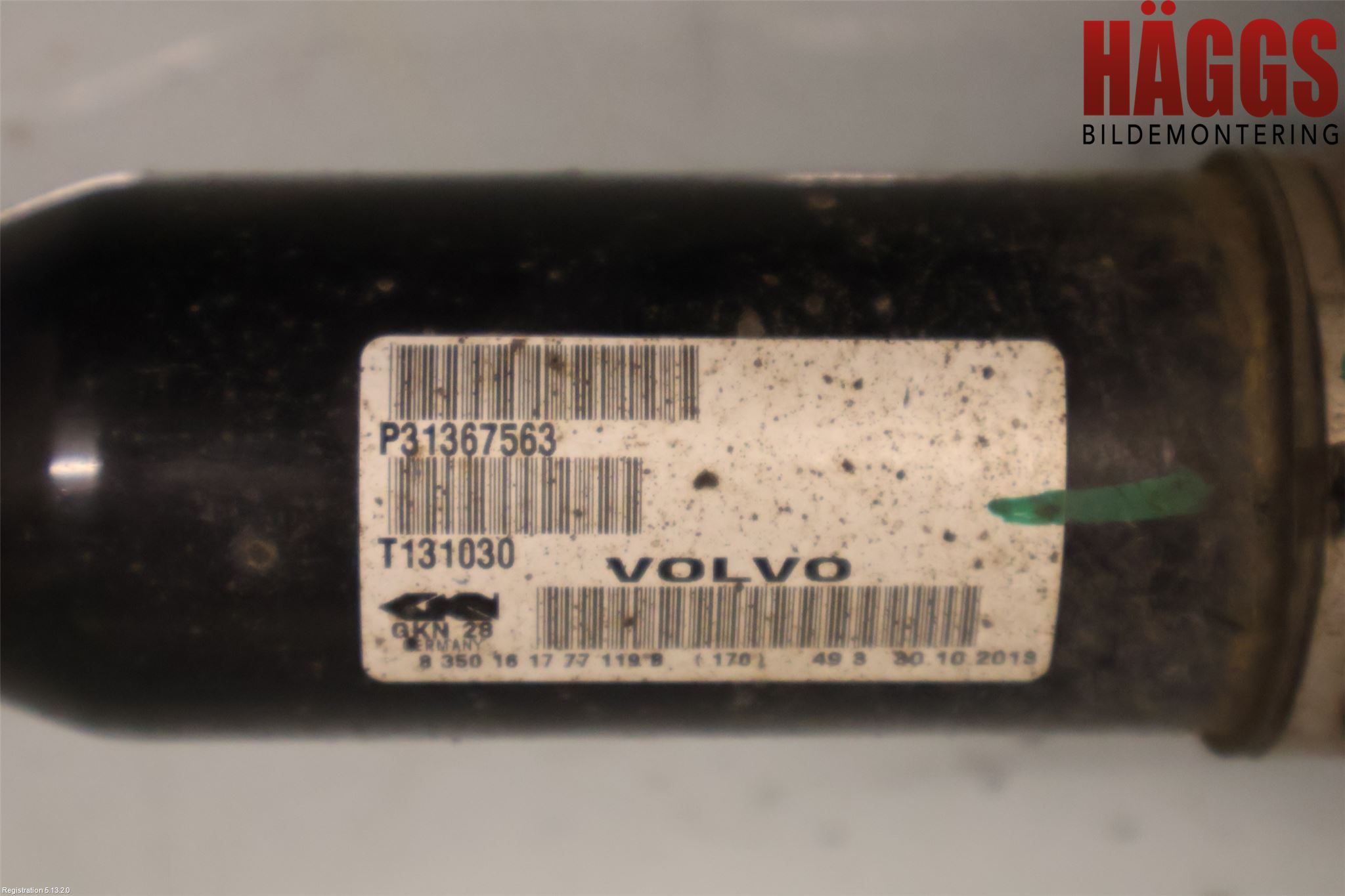 Volvo XC60 14-17 Drivaxel Fram Höger