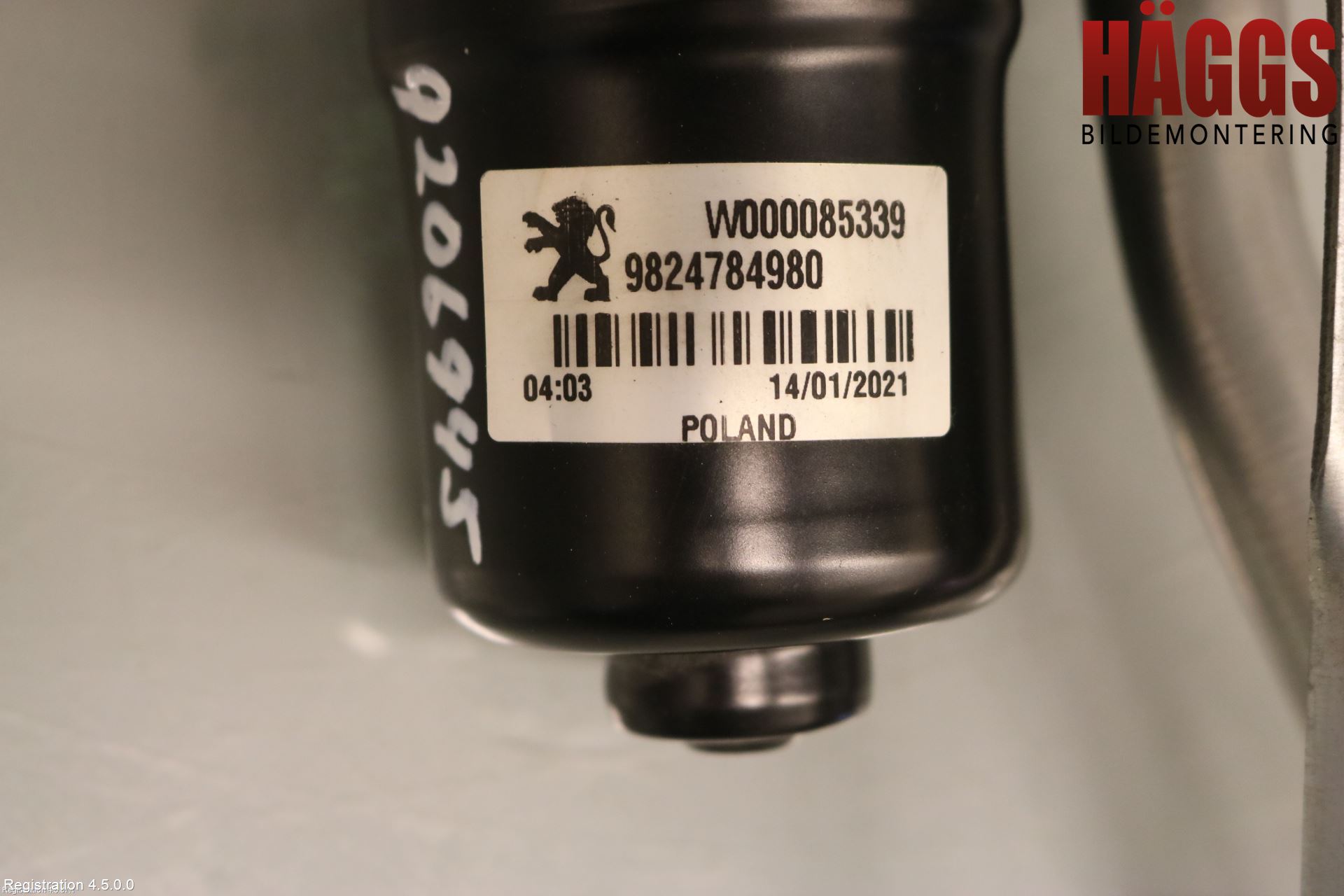 Peugeot 208/E-208 20- Torkarmotor Vindruta