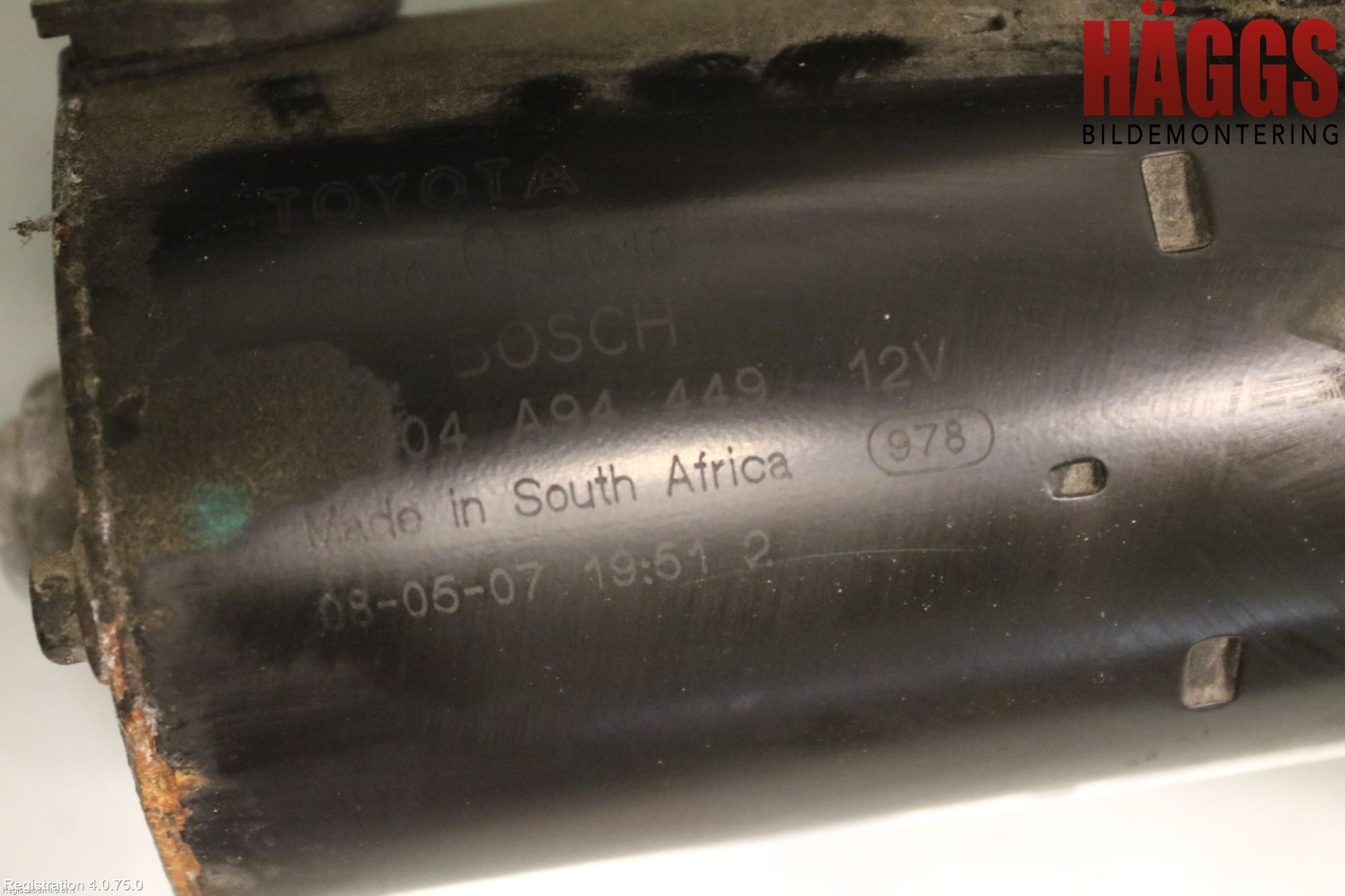 Toyota COROLLA 08-12 Startmotor