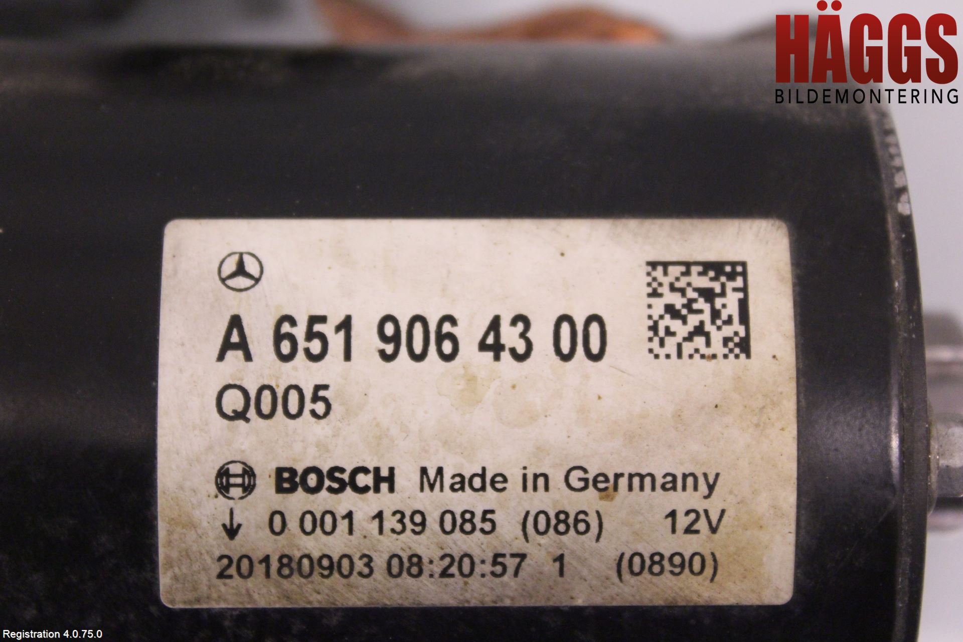 Mercedes-Benz MB VITO/V-KLASS (W640,W447,W448) 14- Startmotor Diesel