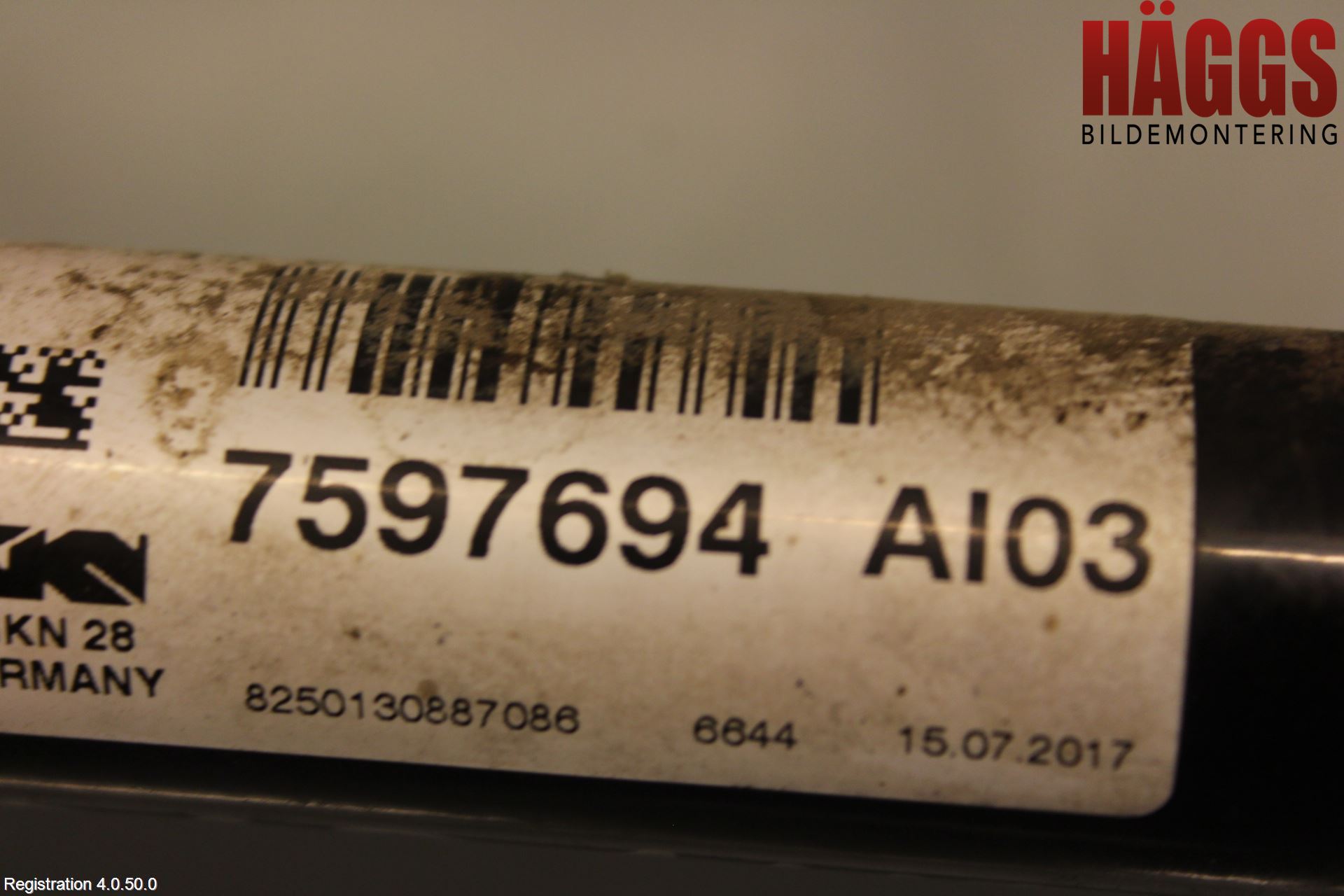 BMW 3 GT F34 13-19 Drivaxel Fram Höger