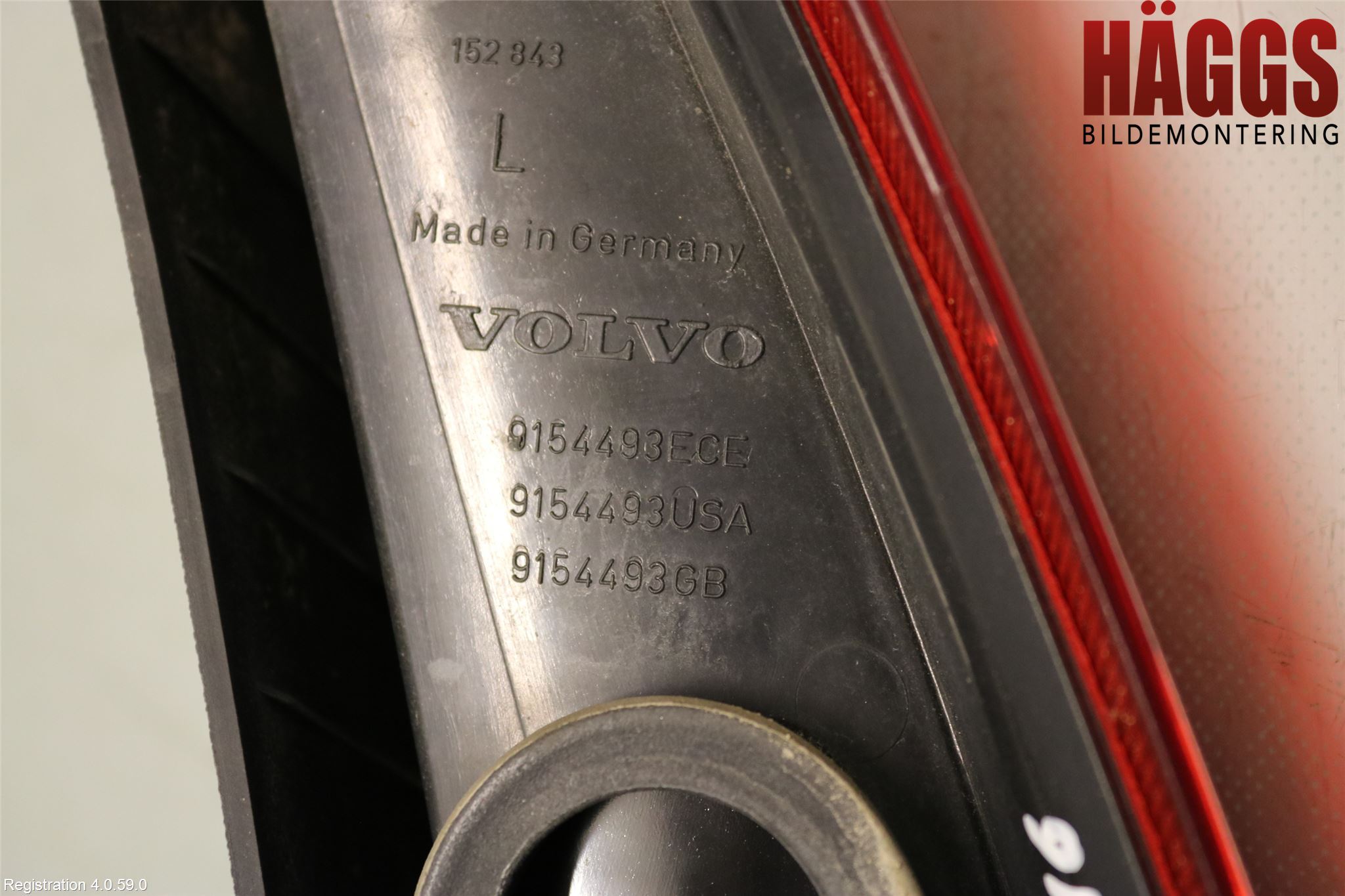 Volvo V70 00-04 Bakljus Vänster