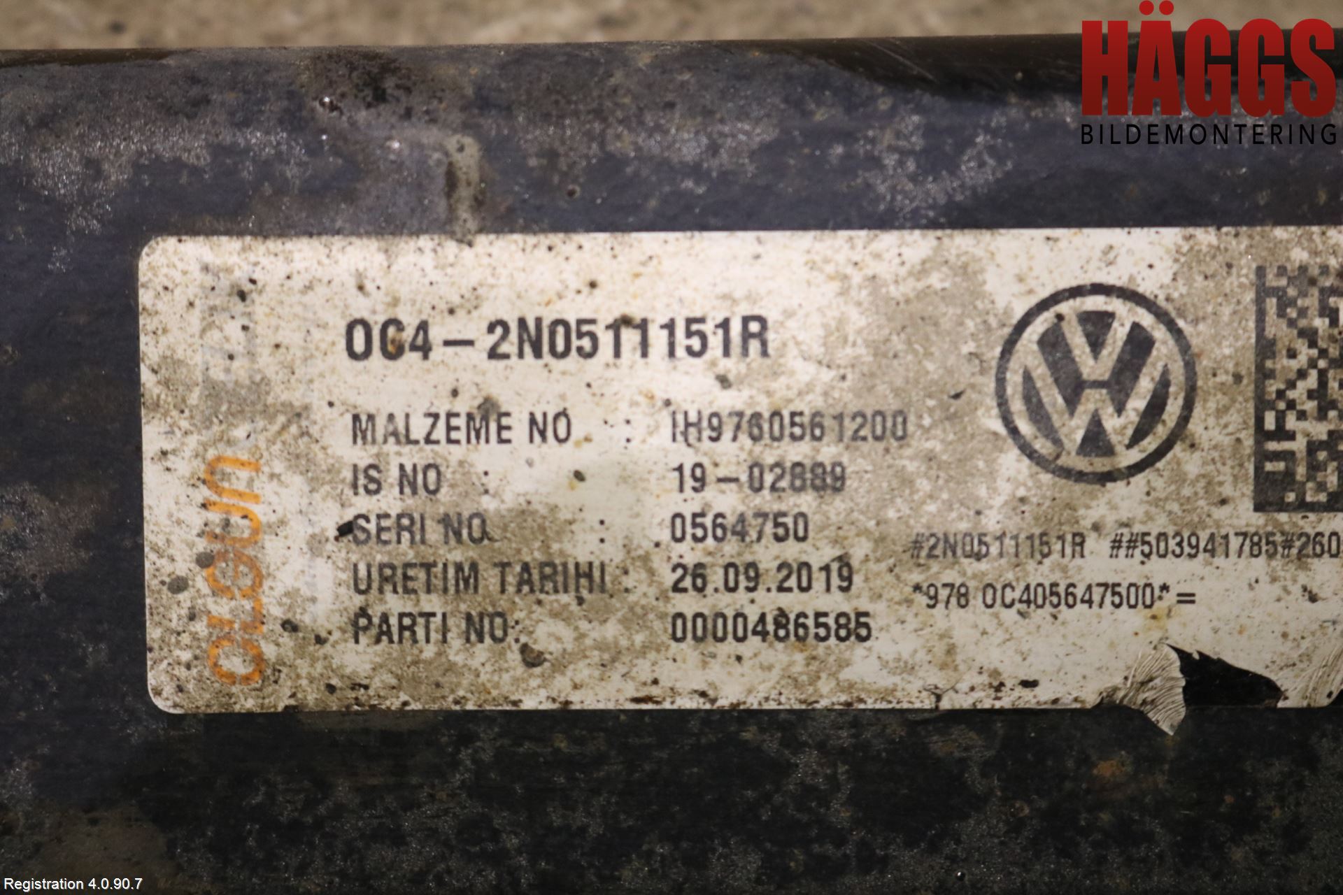 Volkswagen VW CRAFTER II / E-CRAFTER 17- Fjäder Bak Blad