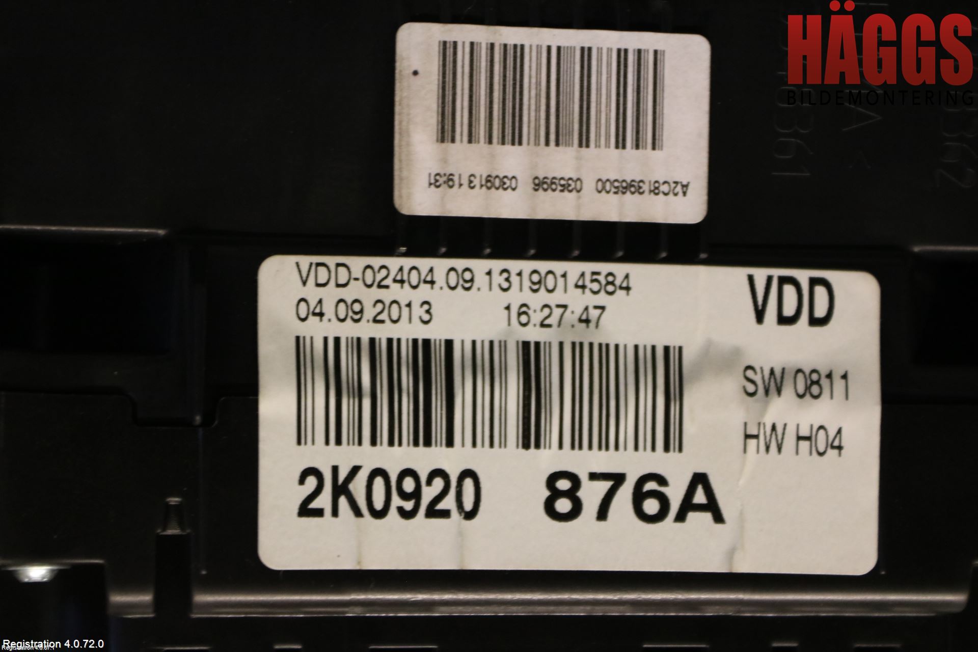 Volkswagen VW CADDY 11-15 Instrument Komb