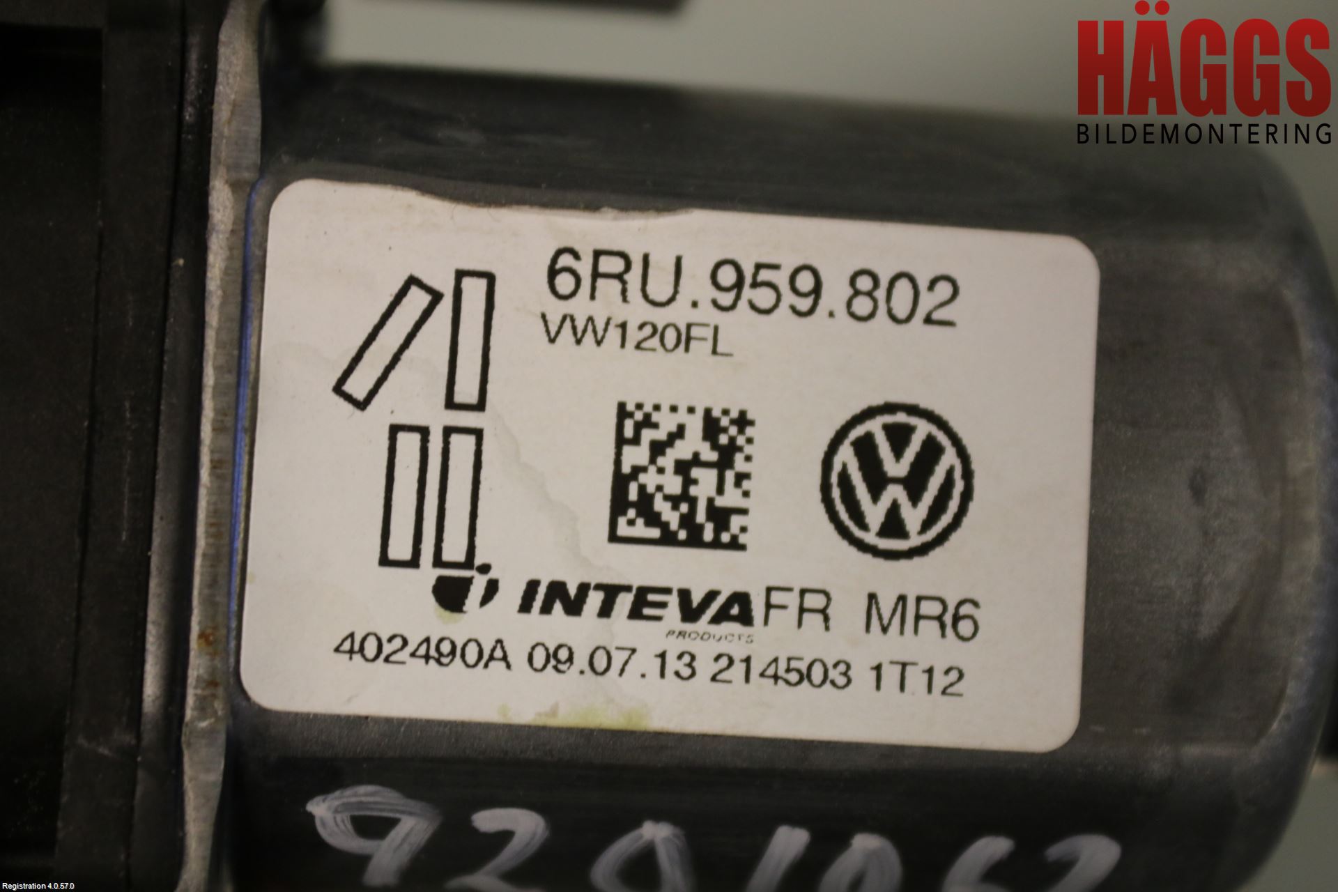 Volkswagen VW UP! / E-UP! Fönsterhissmotor