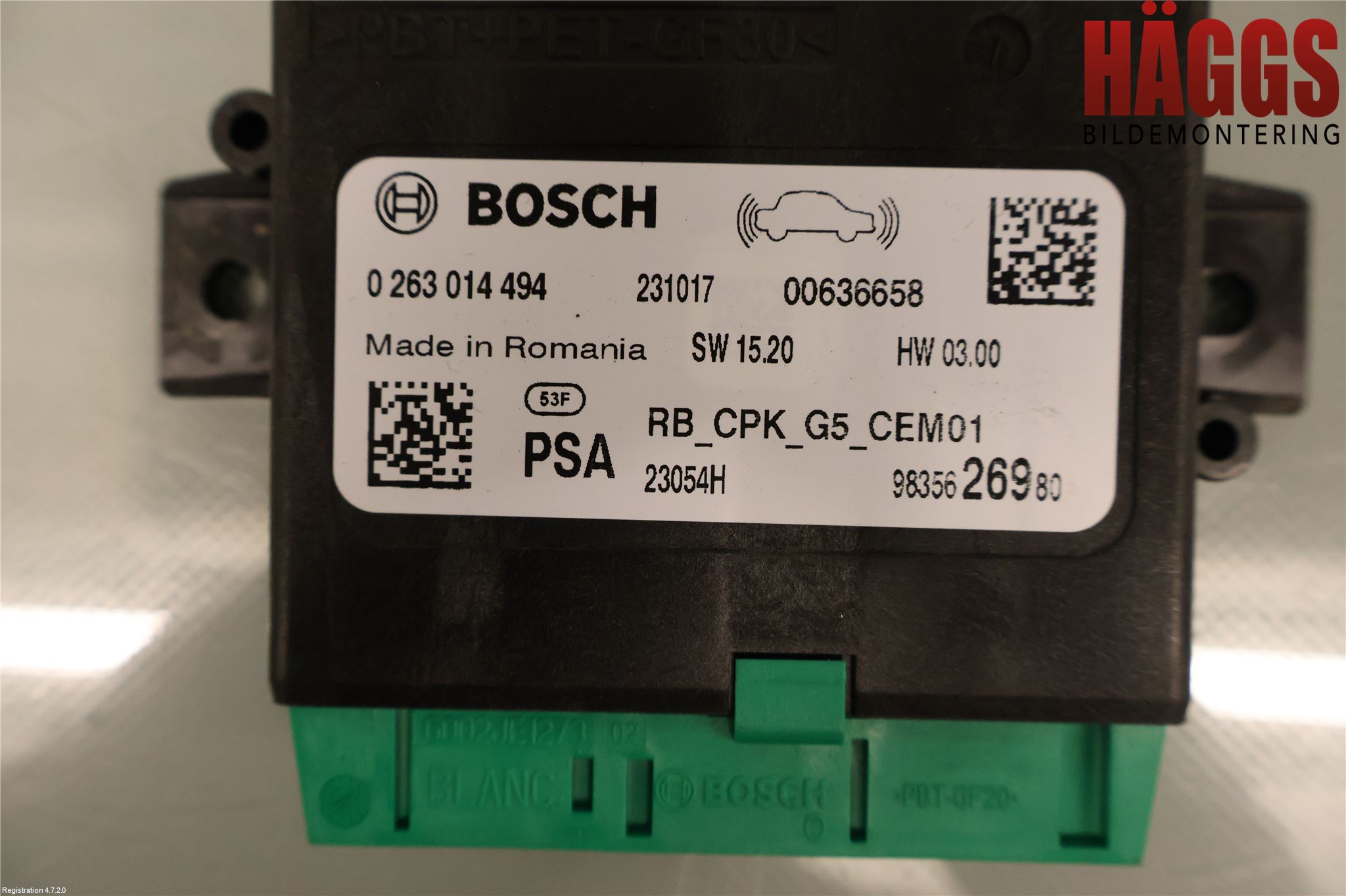 Peugeot 3008 17-24 Styrenhet Parkeringshjälp