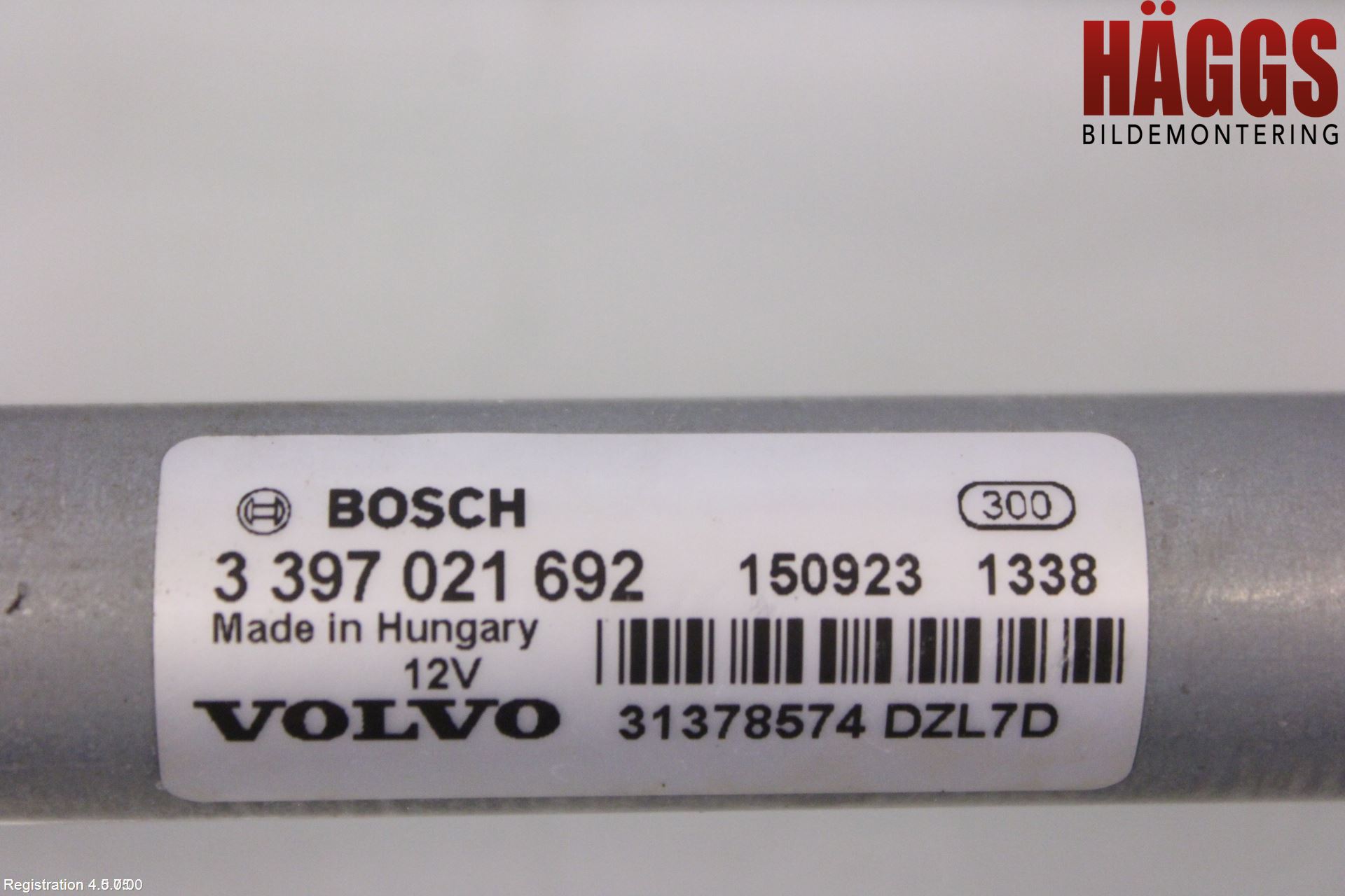 Volvo V40 12-19 Torkarmekanism Vindruta