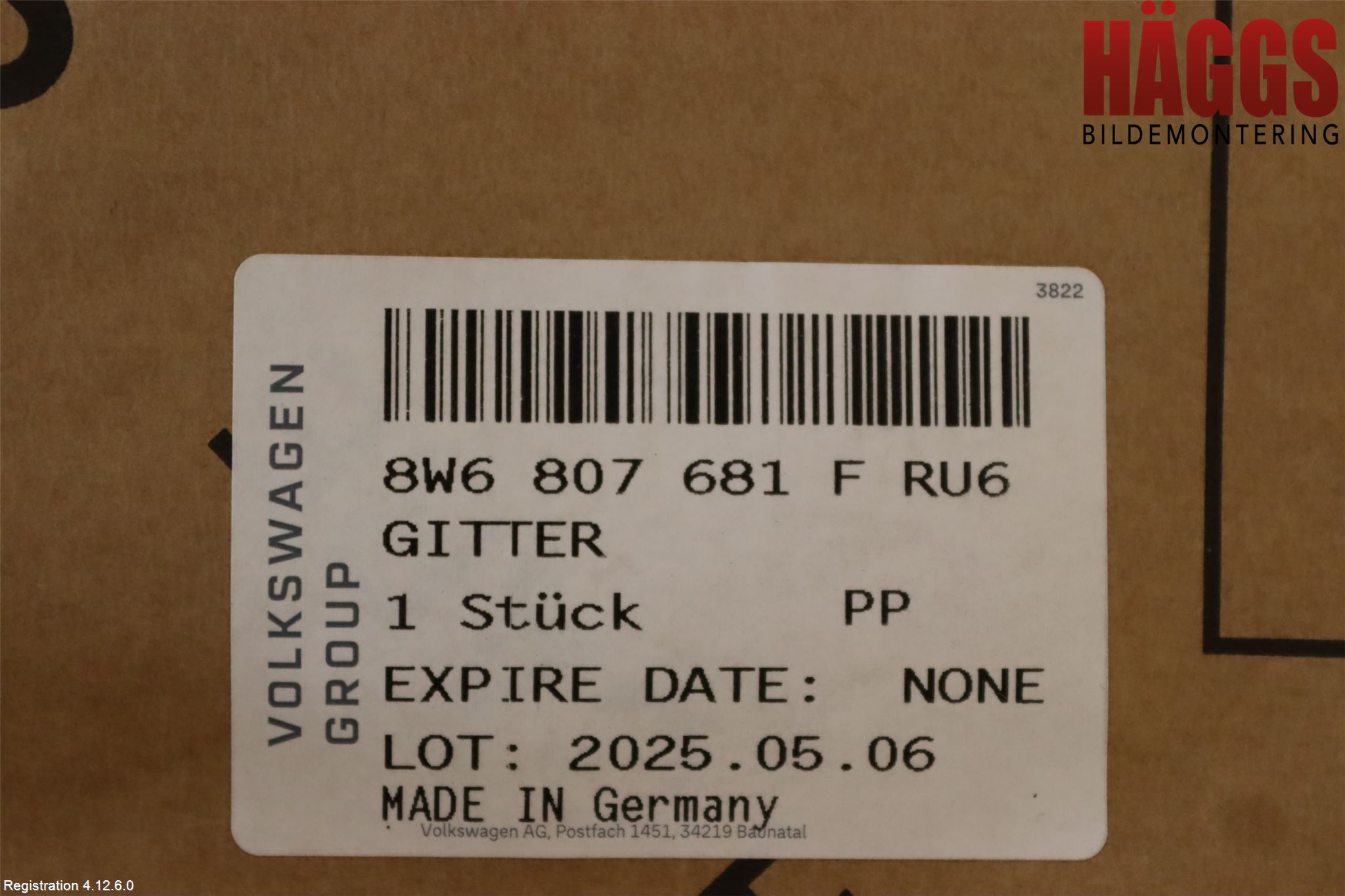 Audi A5 17- Grilldel Vänster
