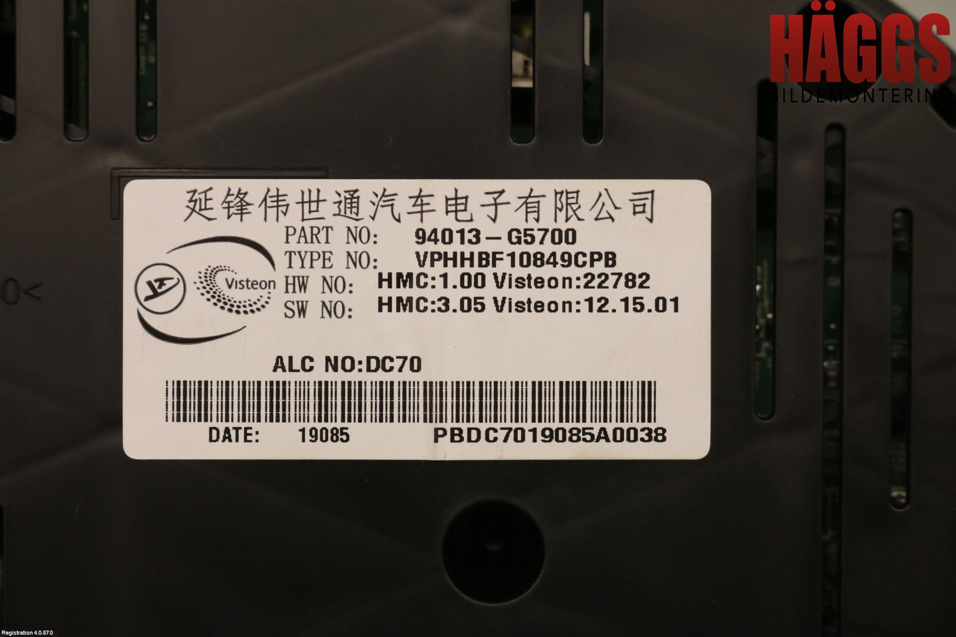 Kia NIRO (DE) 17-22 Instrument Komb