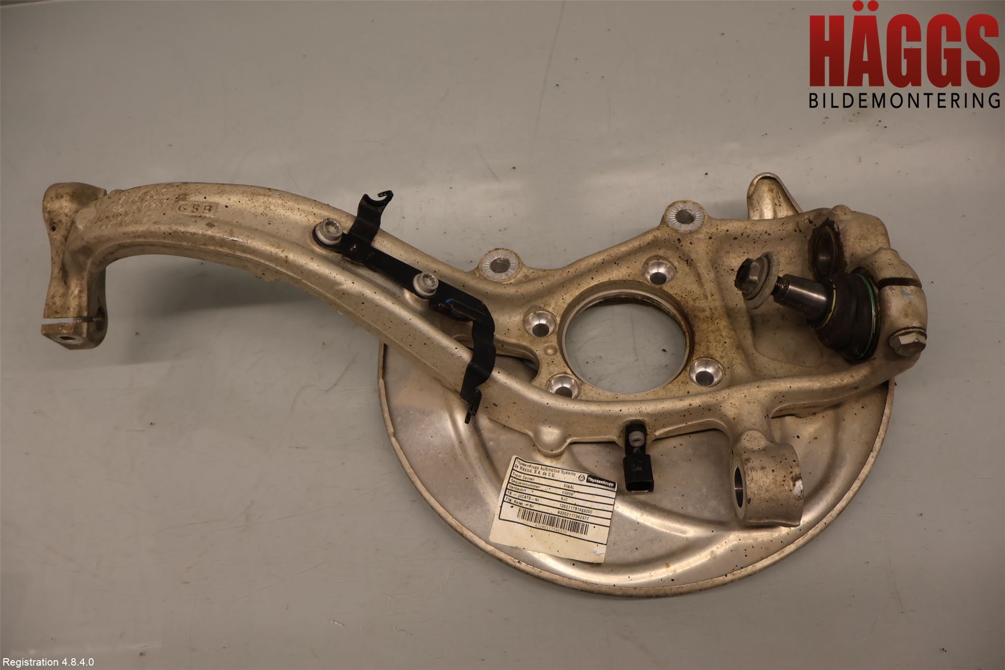 Audi Q5/SQ5 17- Styrspindel Lagerhus Hö