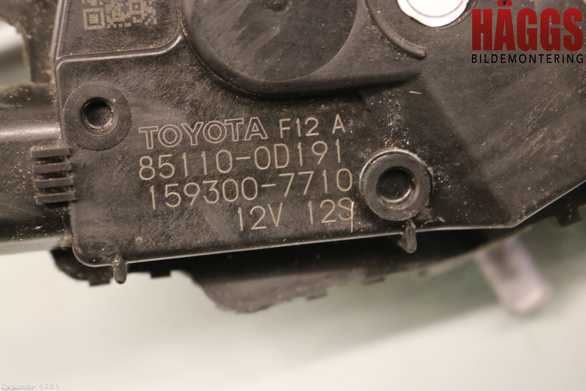 Toyota YARIS XP130 15-20 Torkarmotor Vindruta