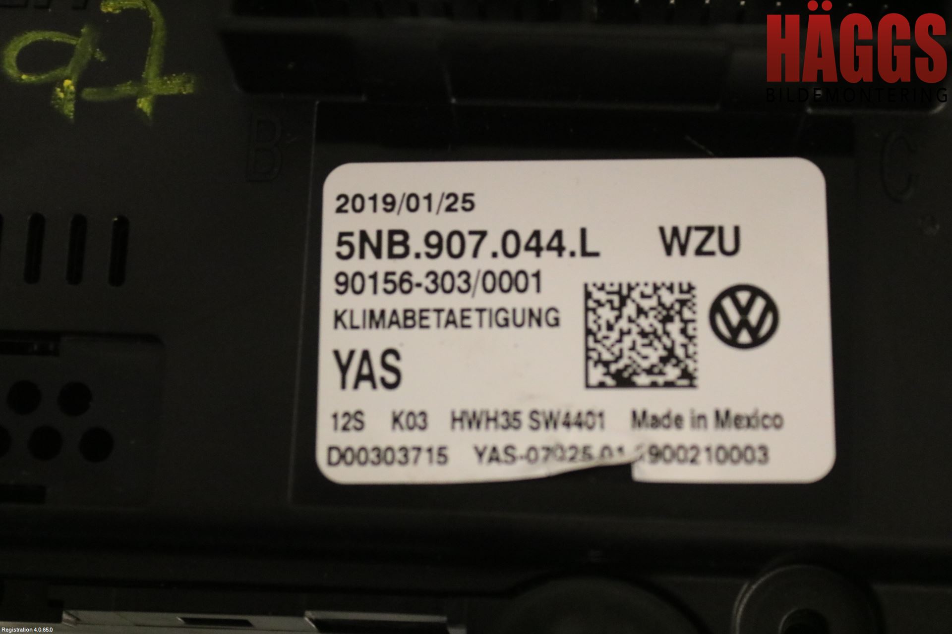 Volkswagen VW TIGUAN 16-24 Ac Styrenhet Ac Manöveren