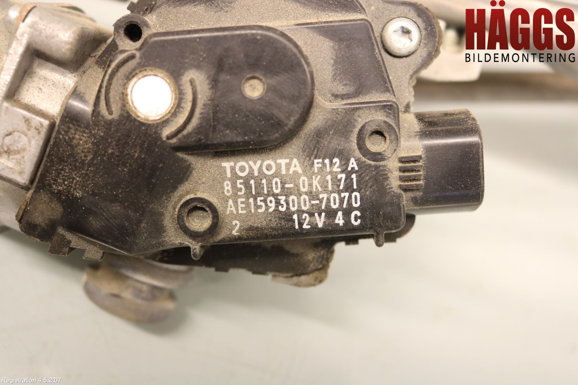 Toyota HILUX 16- Torkarmotor Vindruta