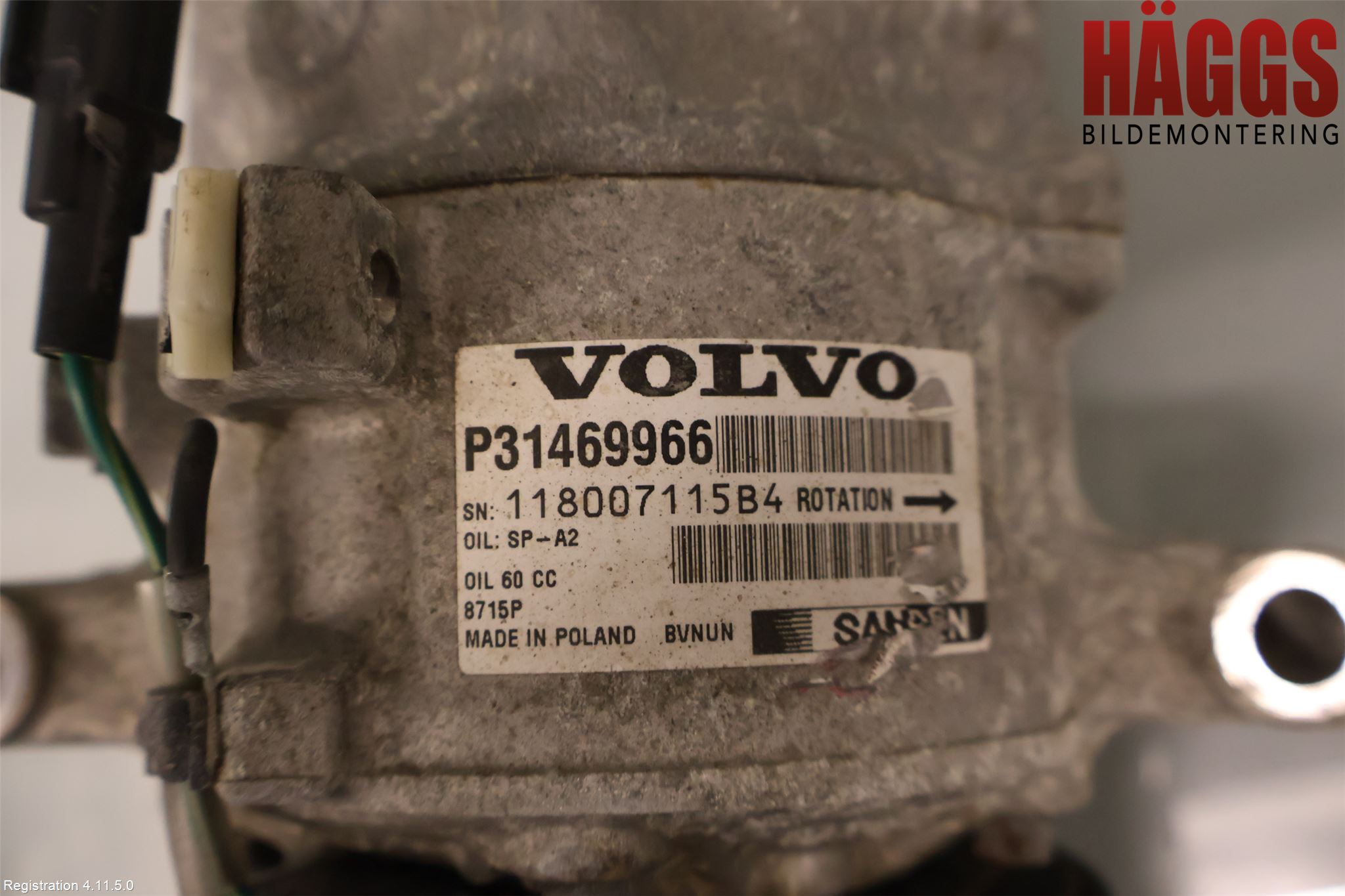 Volvo V40 12-19 Ac Kompressor