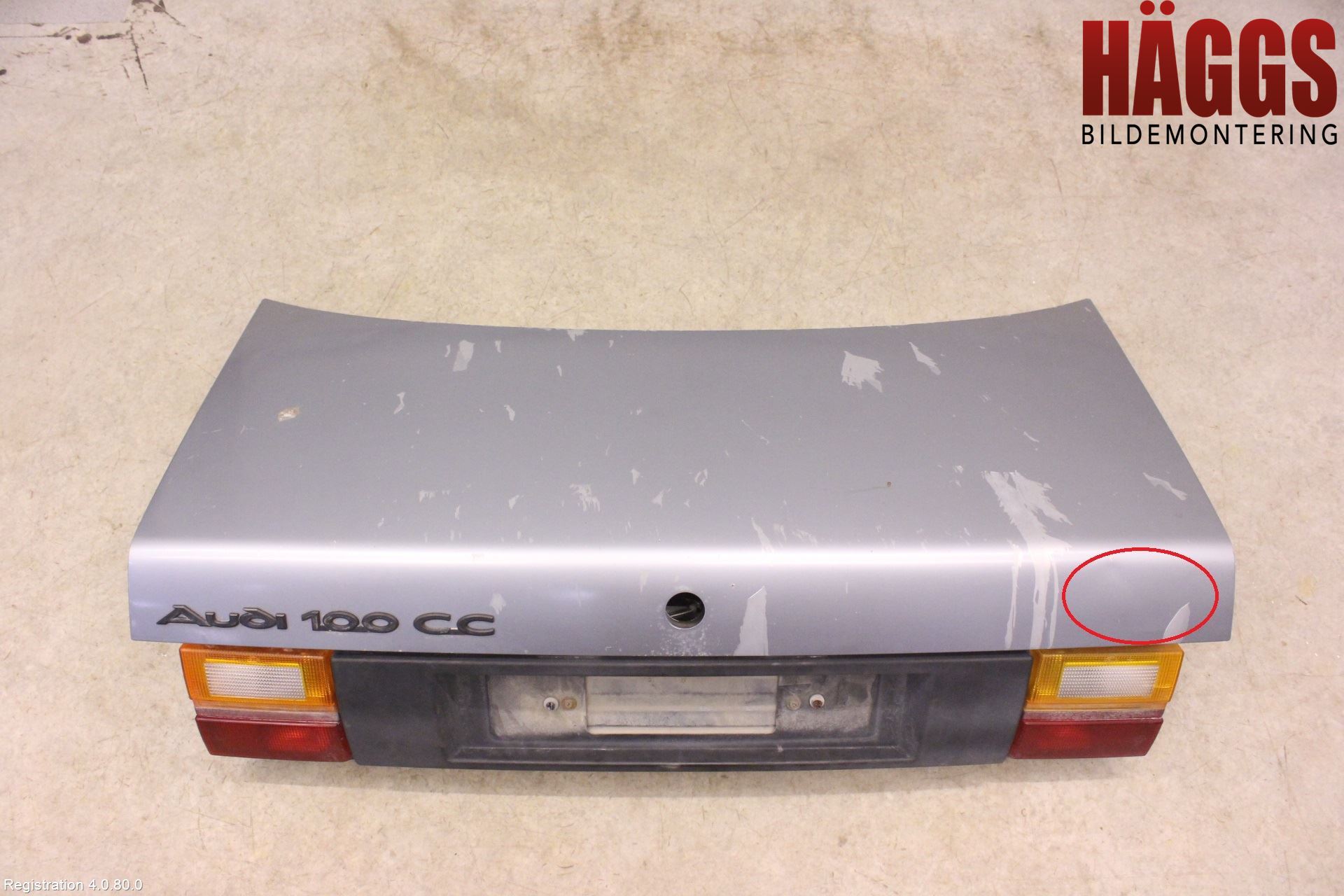 Audi 100      83-91 Baklucka (Ej Med Ruta)