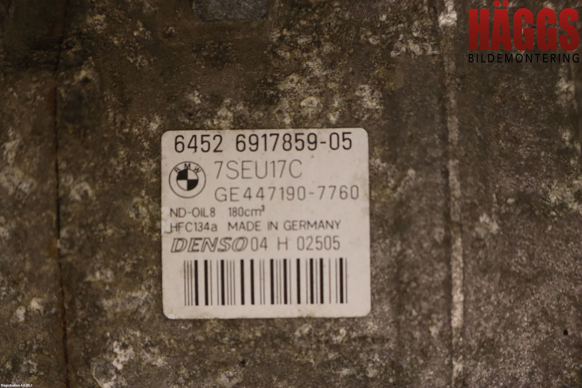 BMW 5 E60/61 Sed/Tou 02-10 Ac Kompressor