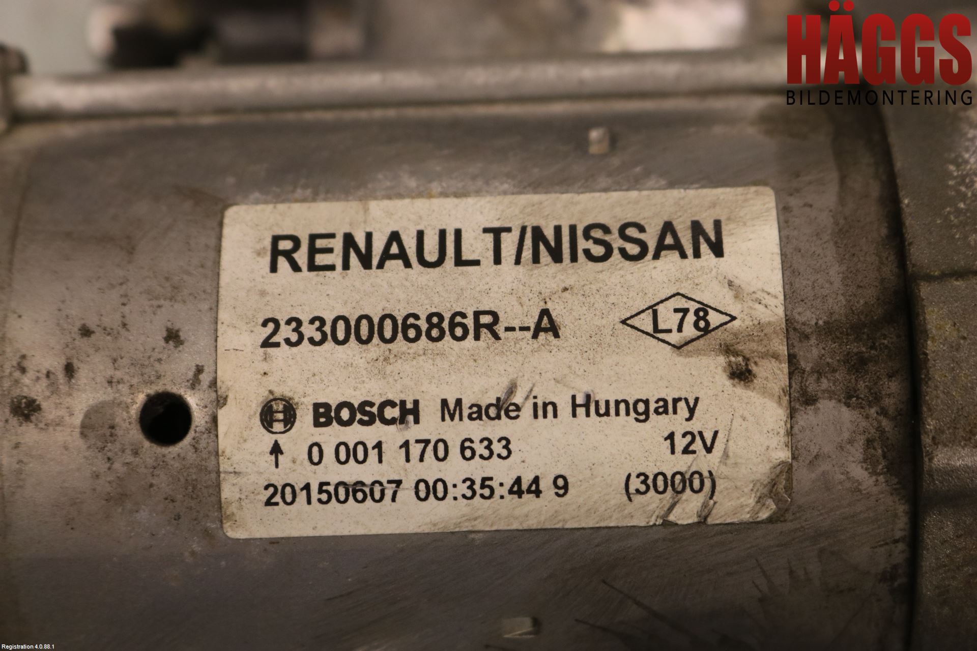 Renault KADJAR 15- Startmotor Diesel