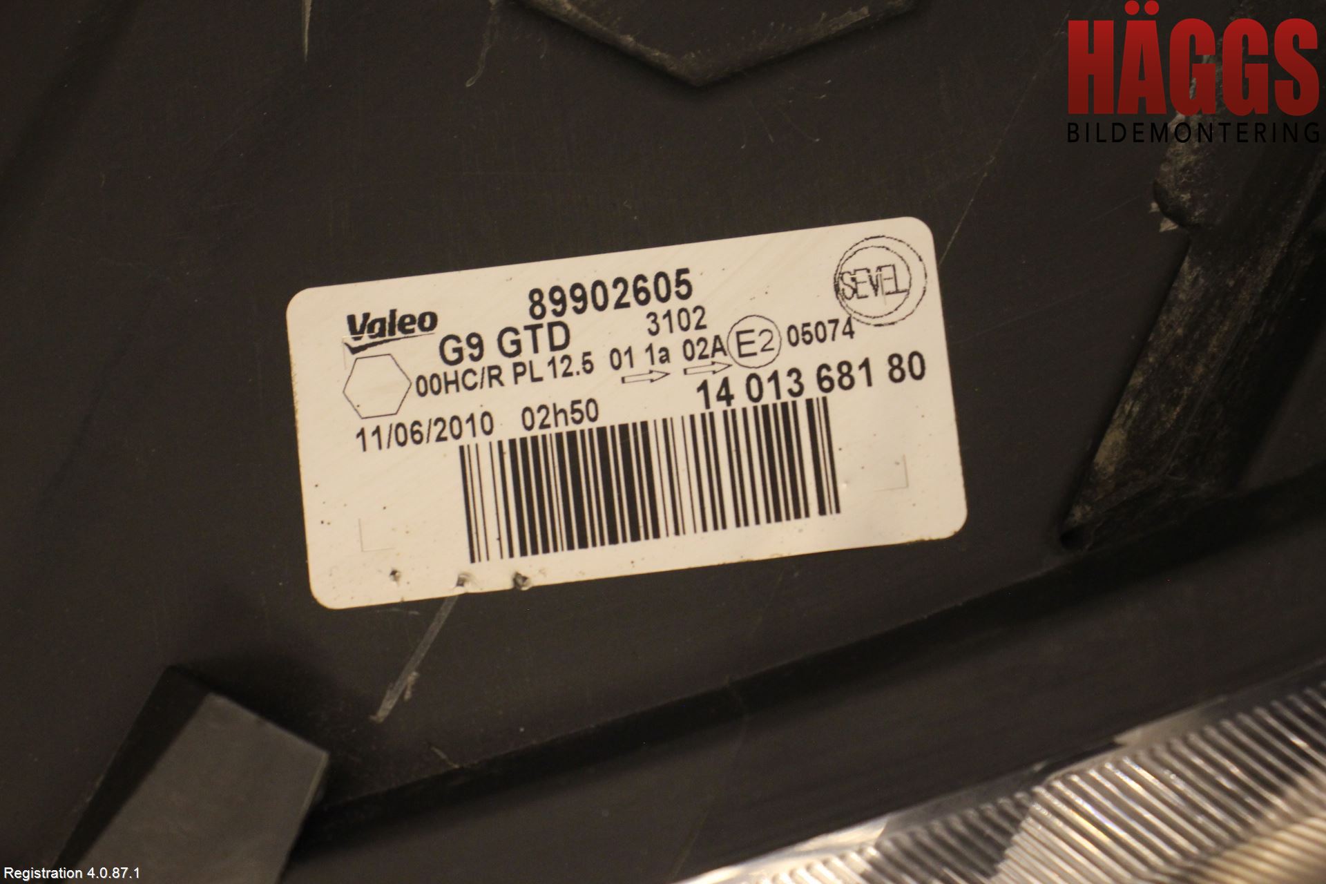 Peugeot EXPERT 07-14 Strålkastare Vänster
