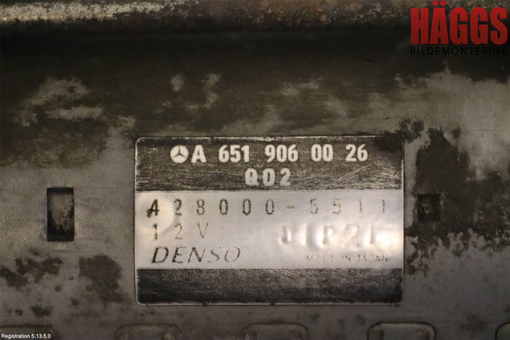 Mercedes-Benz MB SPRINTER (W906) 06-18 Startmotor Diesel