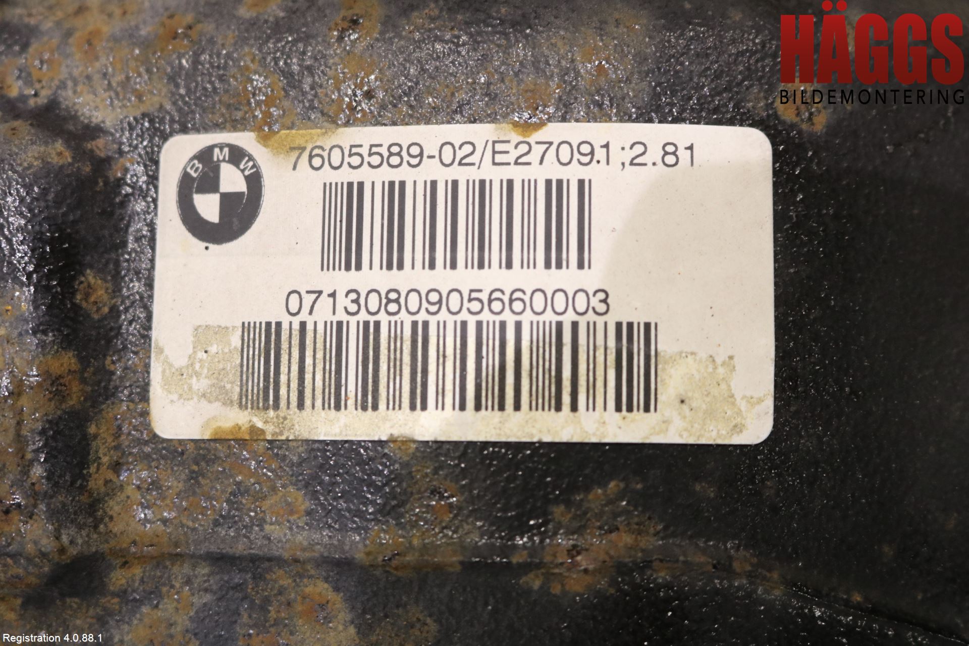BMW 3 F30/F31/F80 12-19 Bakväxel-Diff