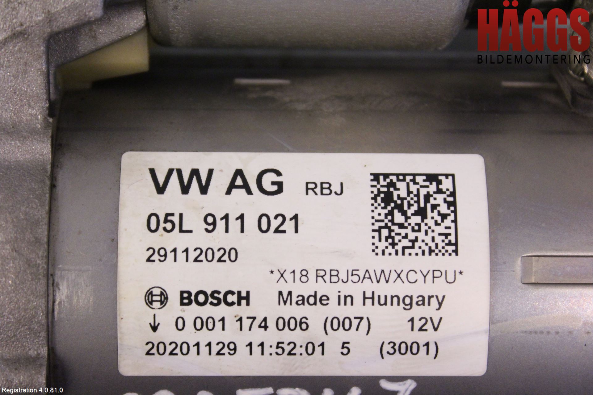 Audi A6 F2/C8 19- Startmotor Diesel