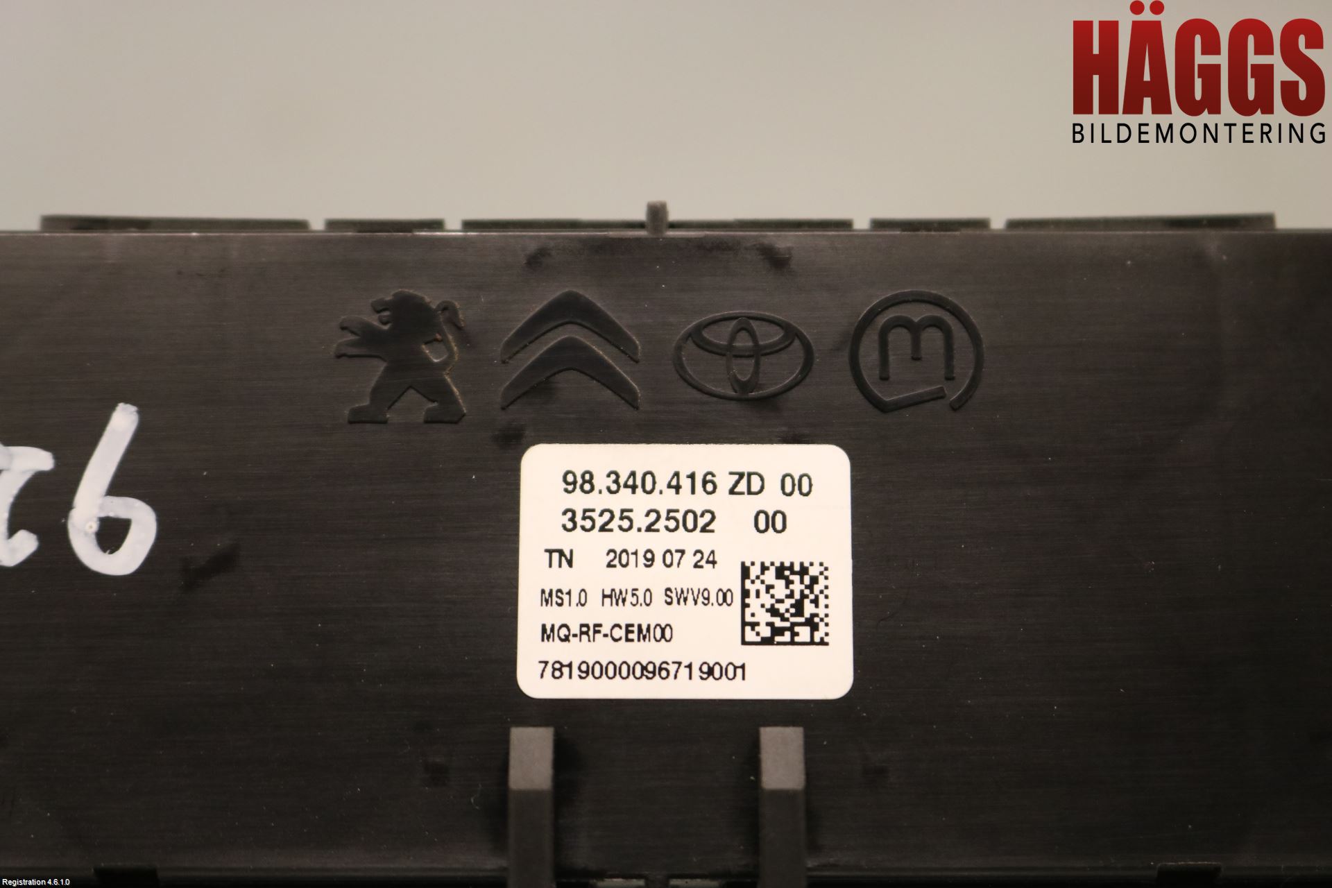 Citroen BERLINGO/E-BERLINGO 19- Ac Styrenhet Ac Manöveren