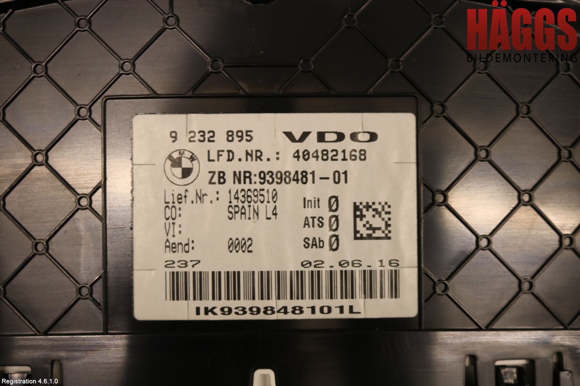 BMW 3 GT F34 13-19 Instrument Komb