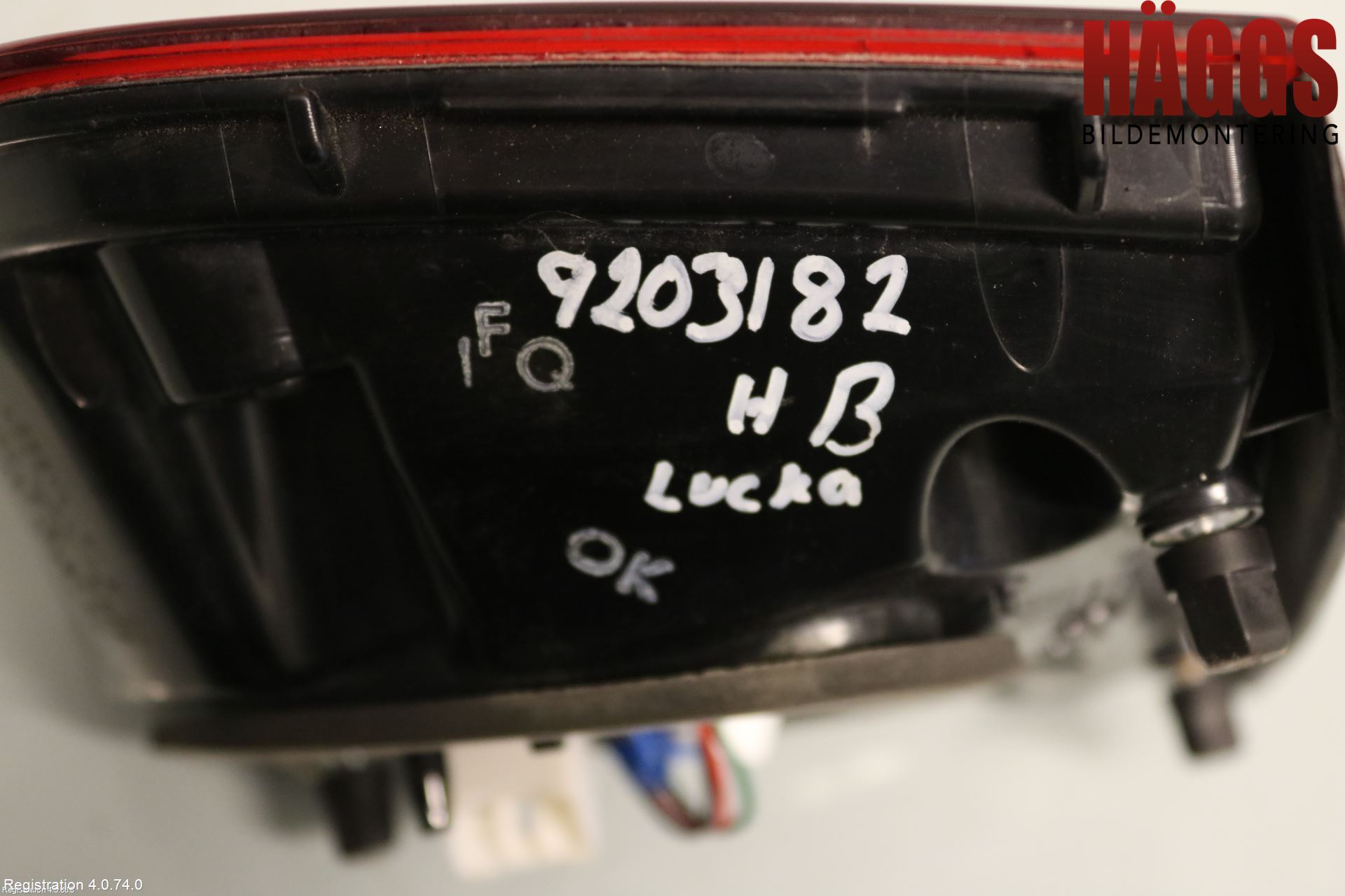 Kia RIO 12-16 Bakljus Lucka Hö