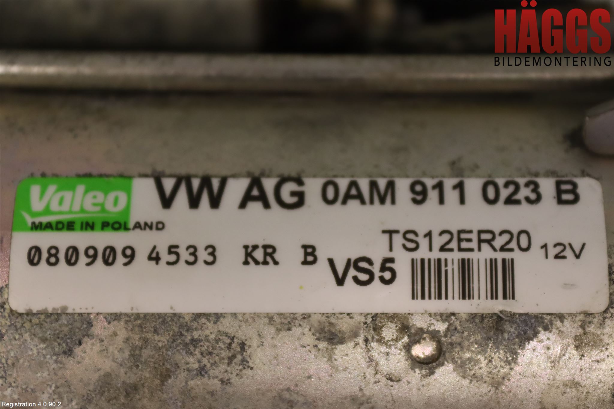 Volkswagen VW GOLF VI 09-13 Startmotor