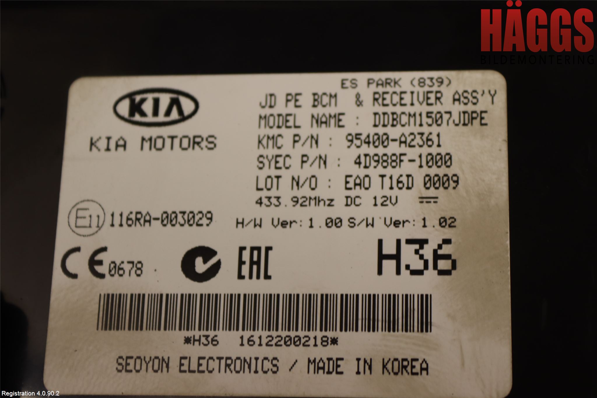 Kia CEED 12-18 Styrenhet Övrigt