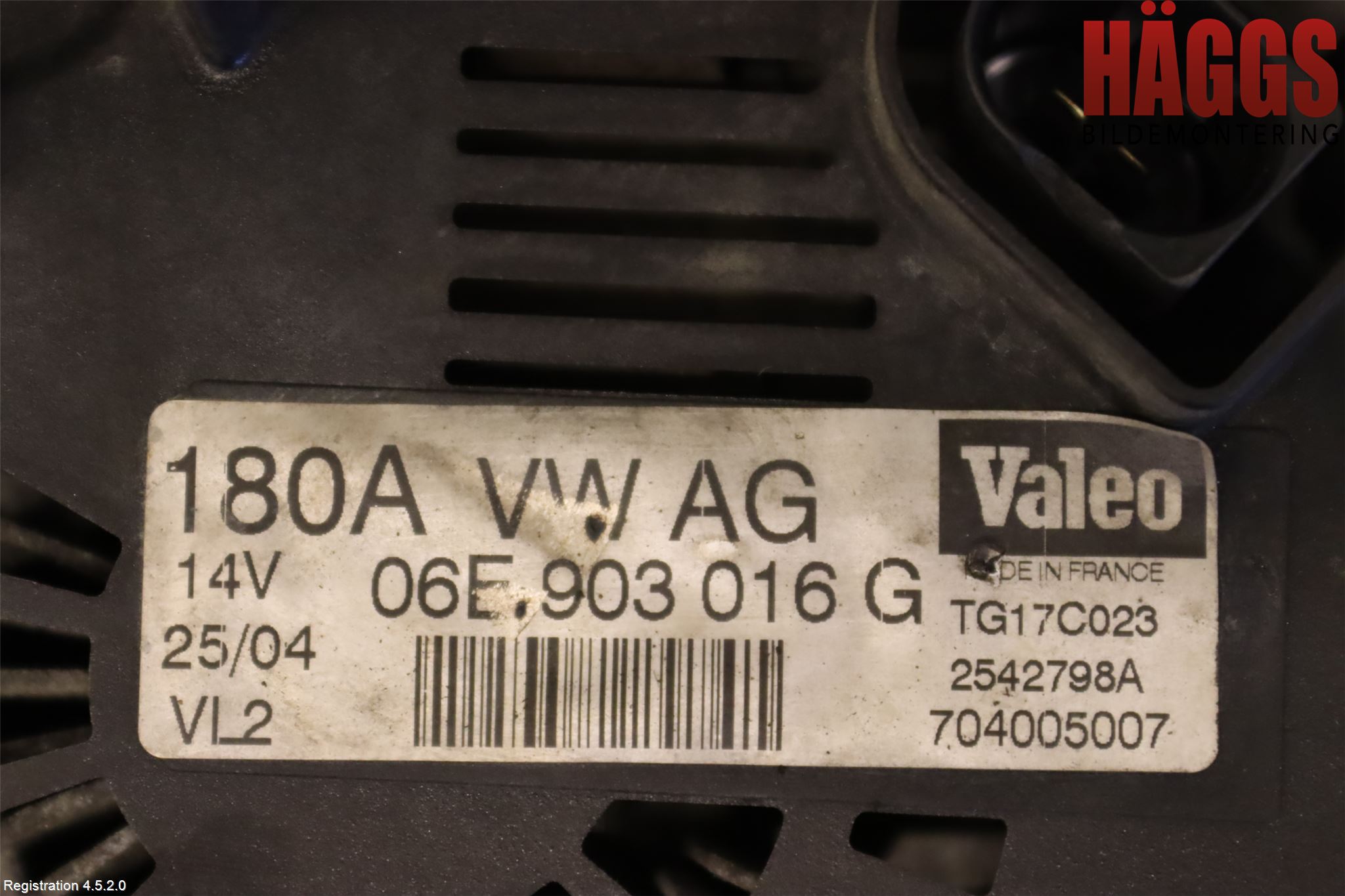 Audi A6/S6     05-11 Generator