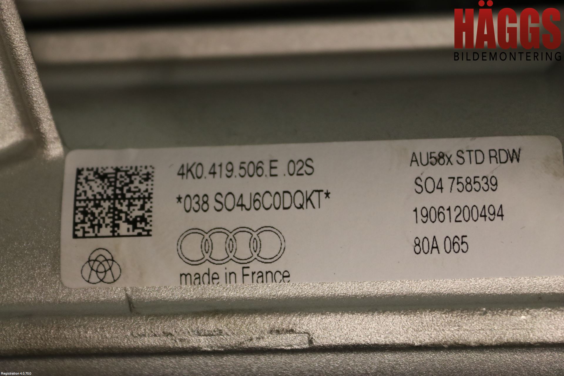 Audi A6 F2/C8 19- Rattaxelagg Justerbart