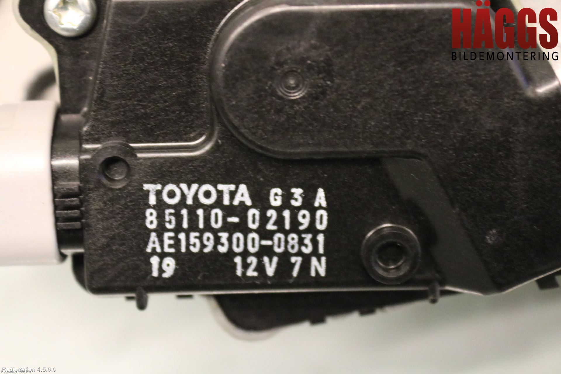 Toyota AURIS 10-12 Torkarmotor Vindruta