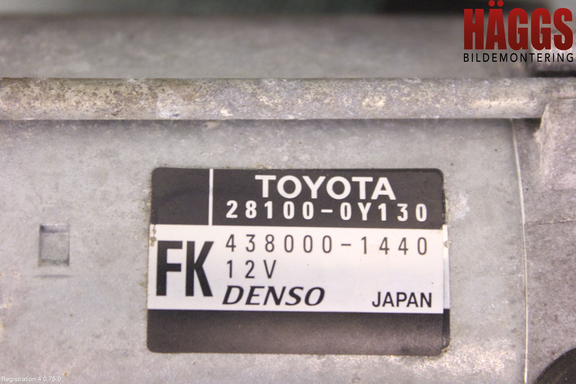 Toyota YARIS XP130 15-20 Startmotor