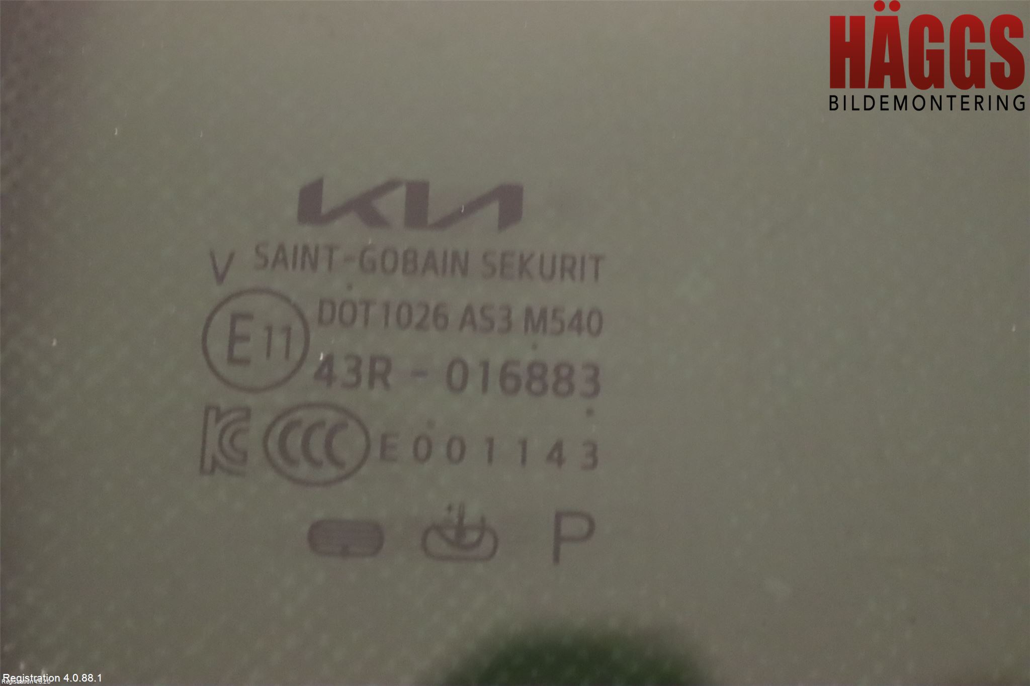Kia NIRO (SG2) 23- Dörruta Bak Lilla Hö