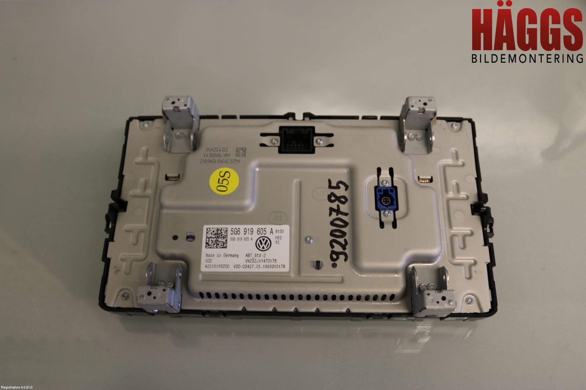 Volkswagen VW GOLF / E-GOLF VII 13-20 Cd Radio - Multimediapanel